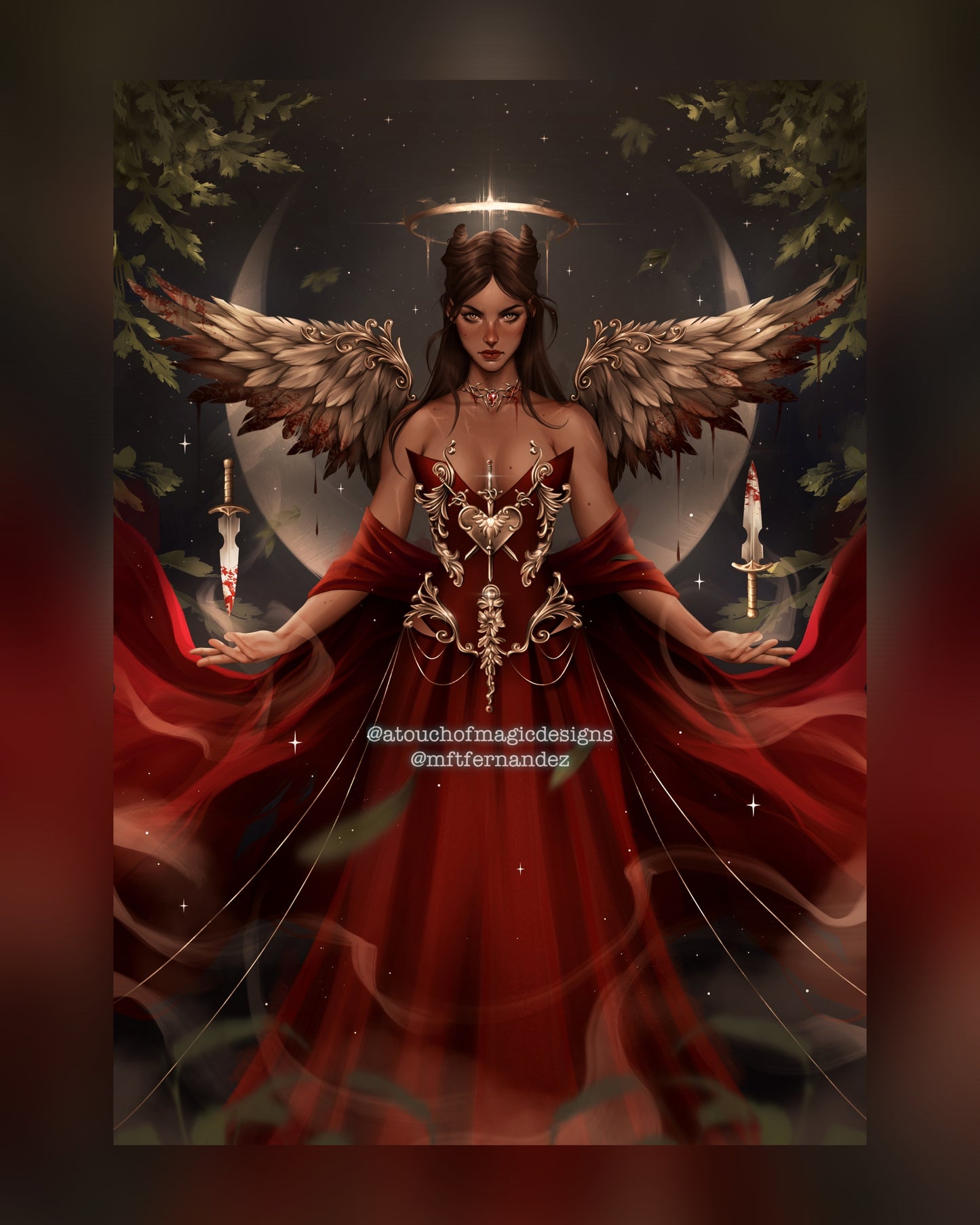 Jude in red - premium print