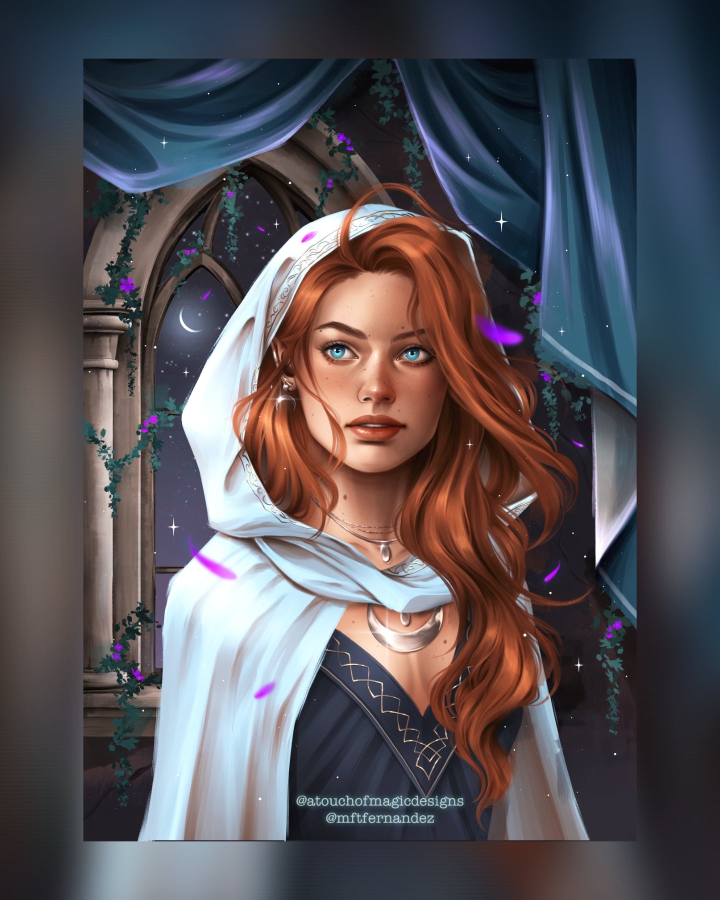 Teal priestess - OFFICIALLY LICENSED - premium print