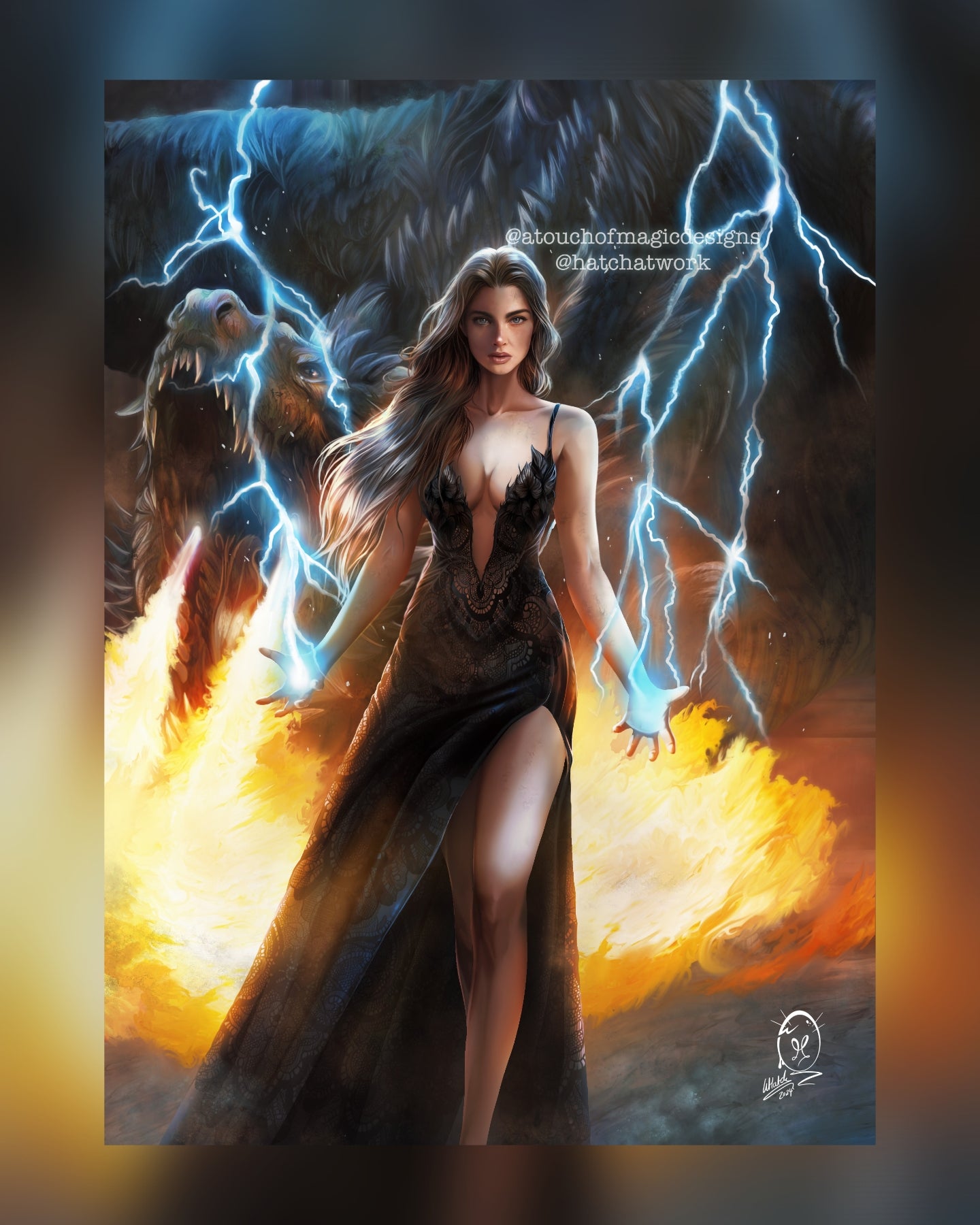 Wild like a storm - FOURTH WING OFFICIALLY LICENSED - premium print