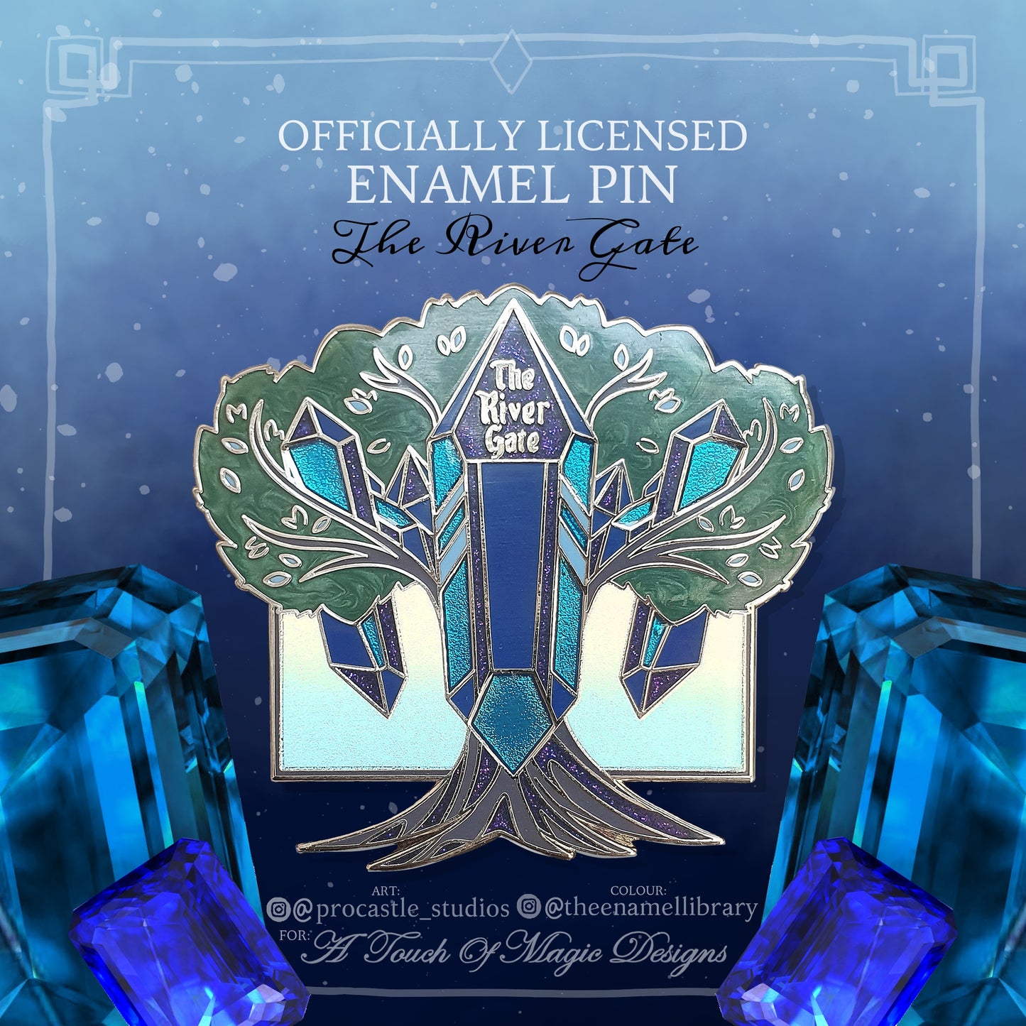 Crescent City gates collection - pin #5 - the River gate - OFFICIALLY LICENSED