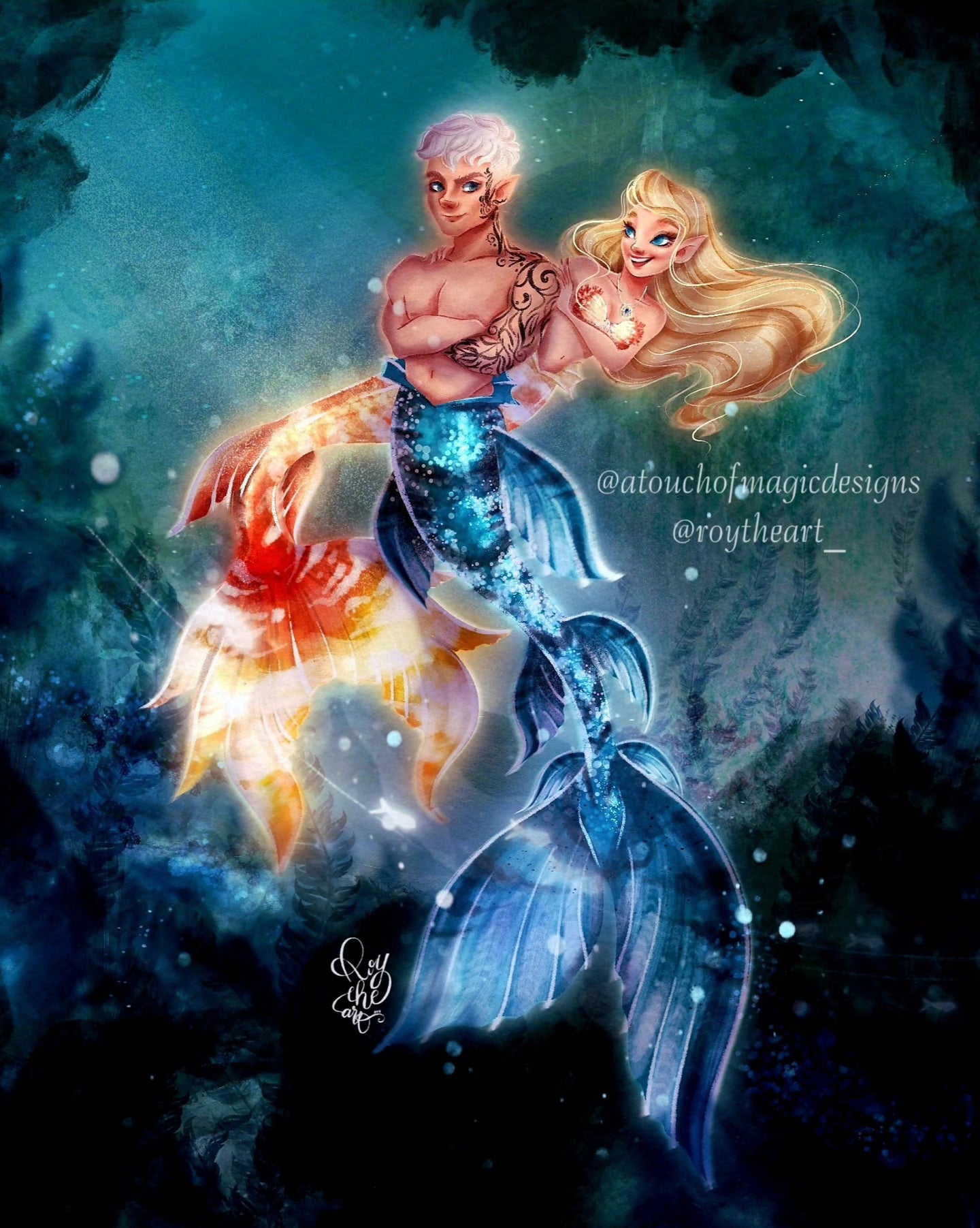 MerFae - Aelin & Rowan - OFFICIALLY LICENSED - premium print