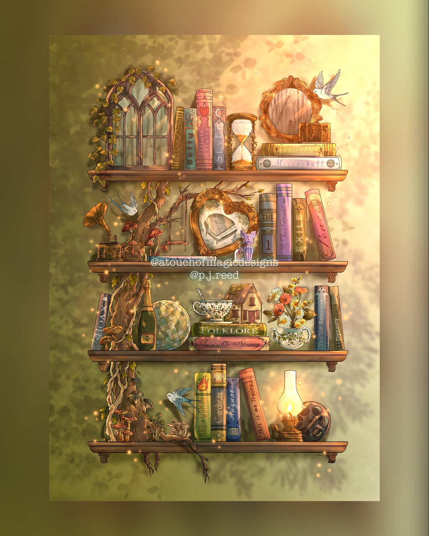 Era #8 bookshelves - premium print