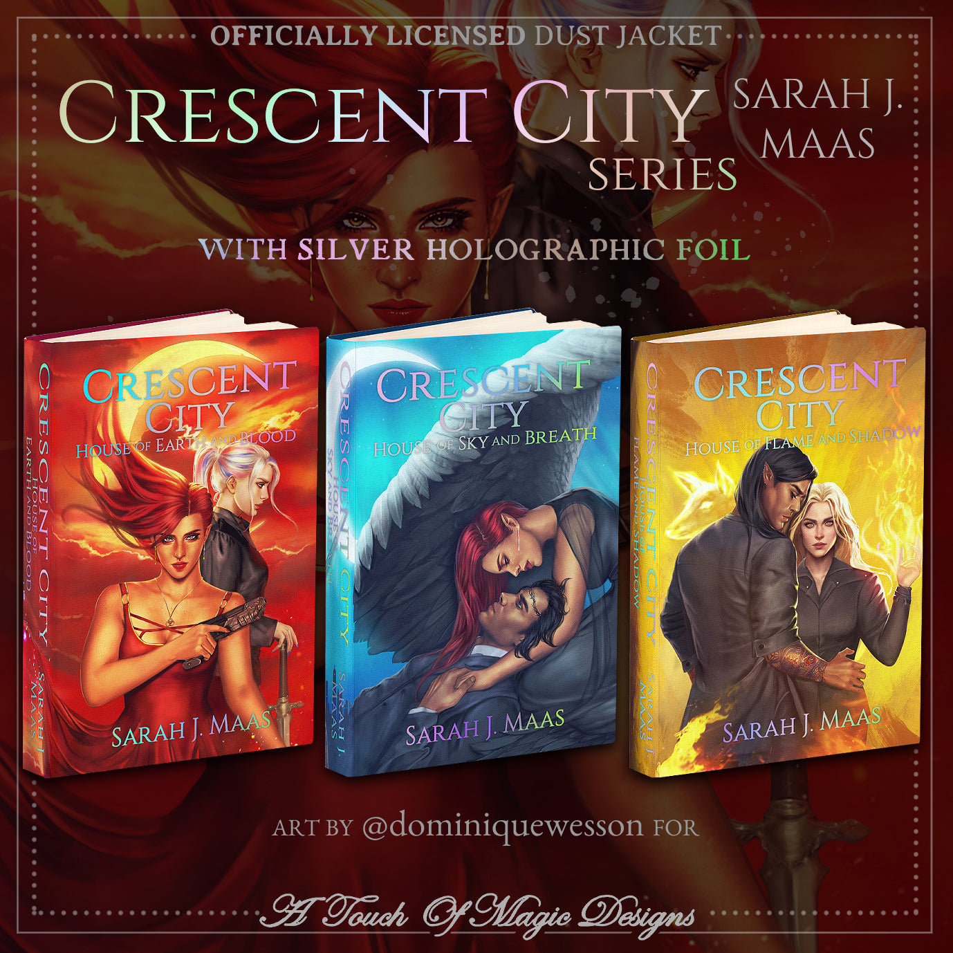 Crescent city dust jackets and books 2024