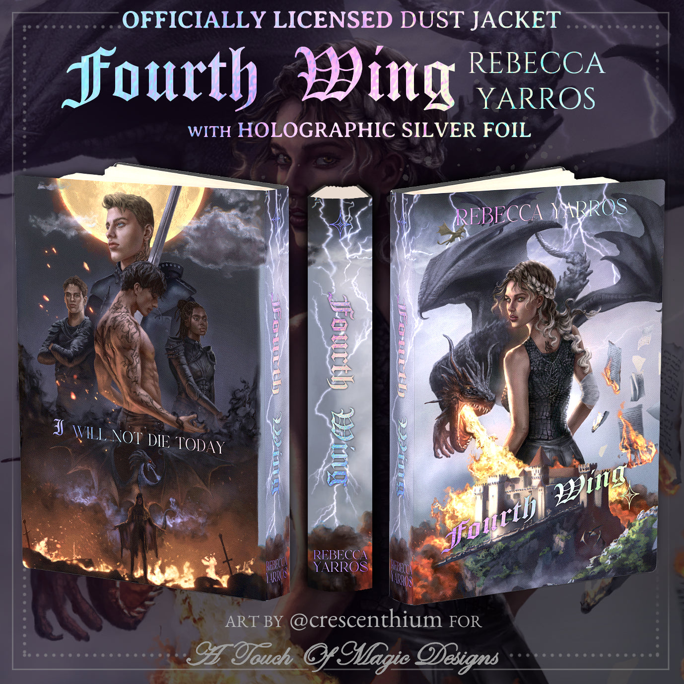 Officially Licensed "Iridescent Storm" Dust Jacket Set | art by Crescenthium: UK ed.