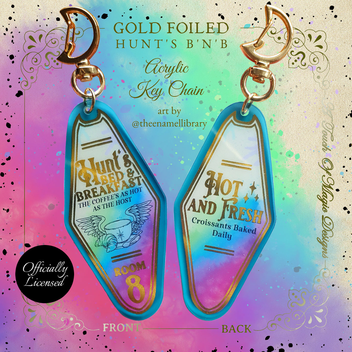 Acrylic Key chain - Hunts Bed & Breakfast - SJM Oficially Licensed