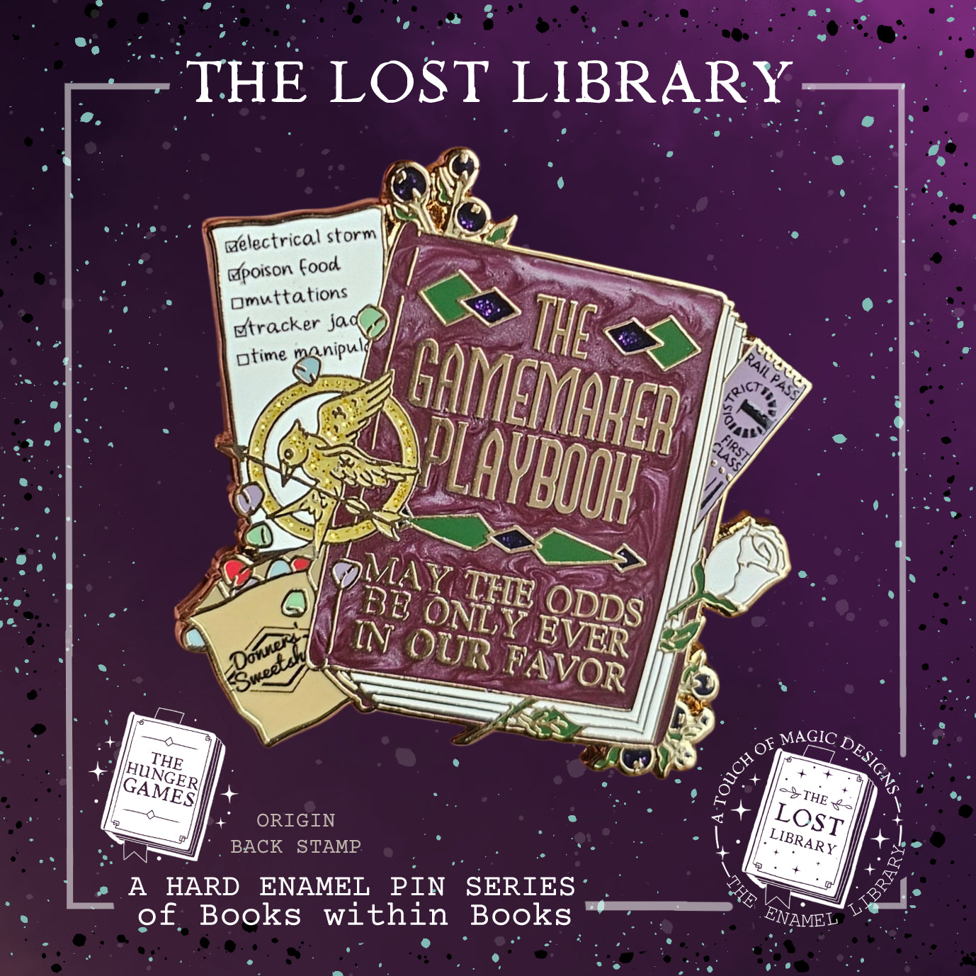 Lost library Pin collection - game-makers playbook