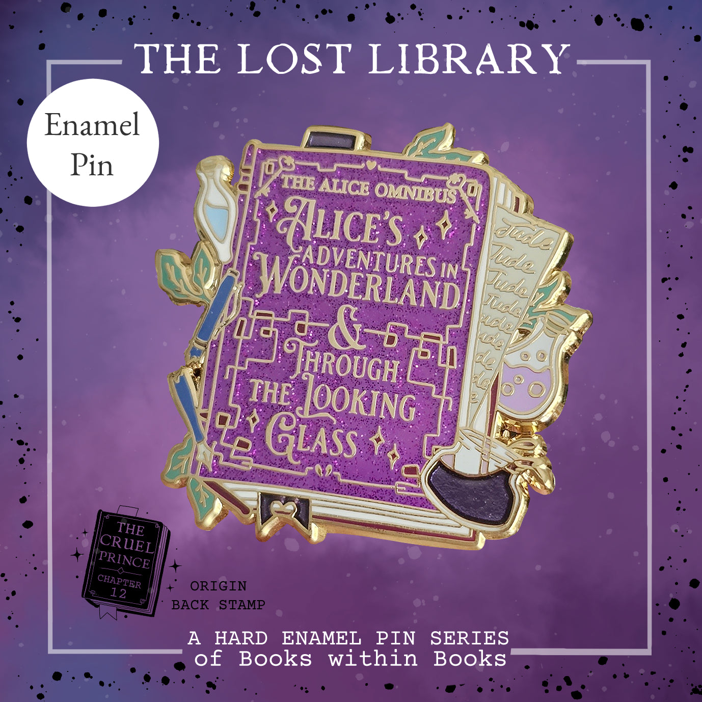 Lost library Pin collection - Alice in wonderland - The Cruel Prince