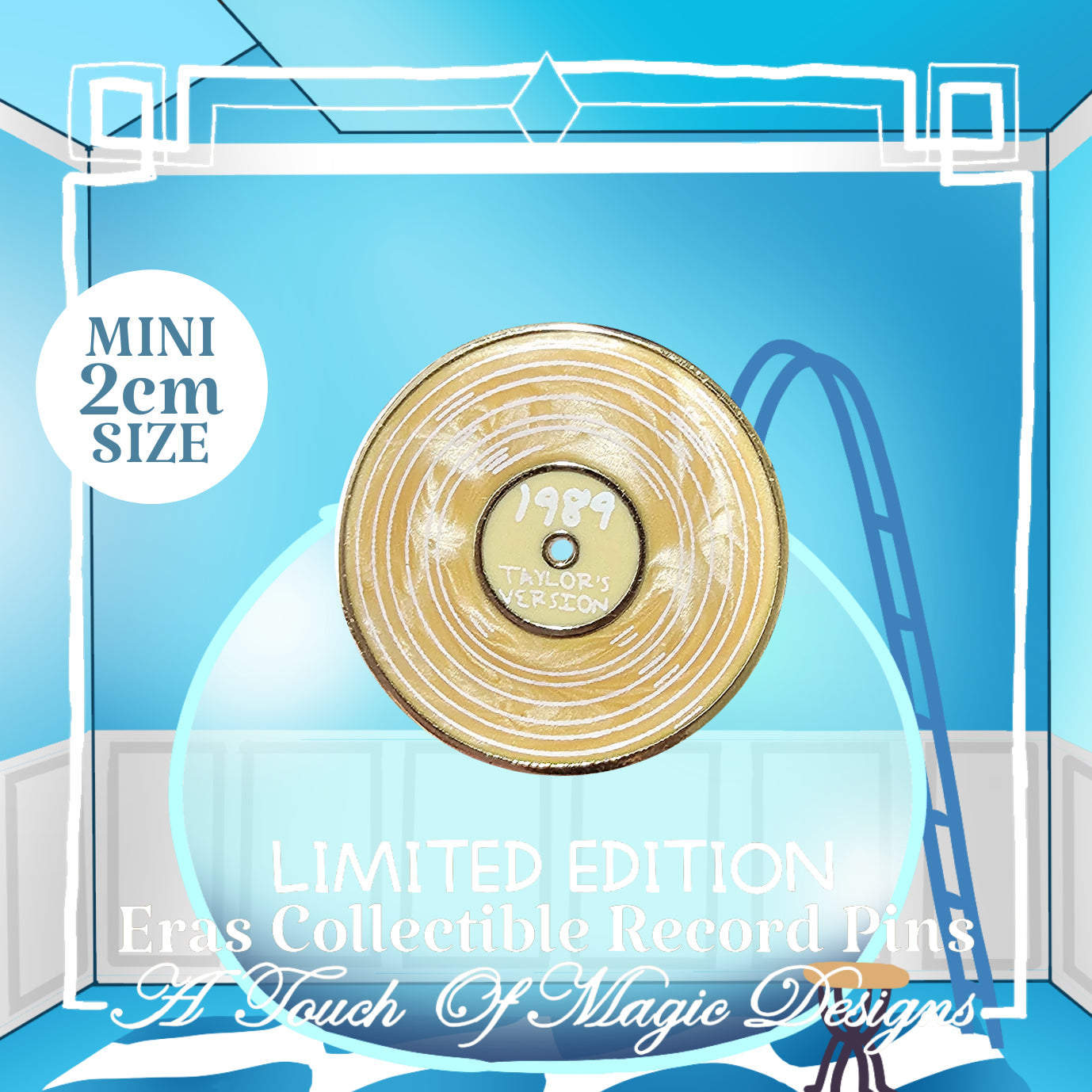 Mini record Pin Collection - Era #5 - Tangerine