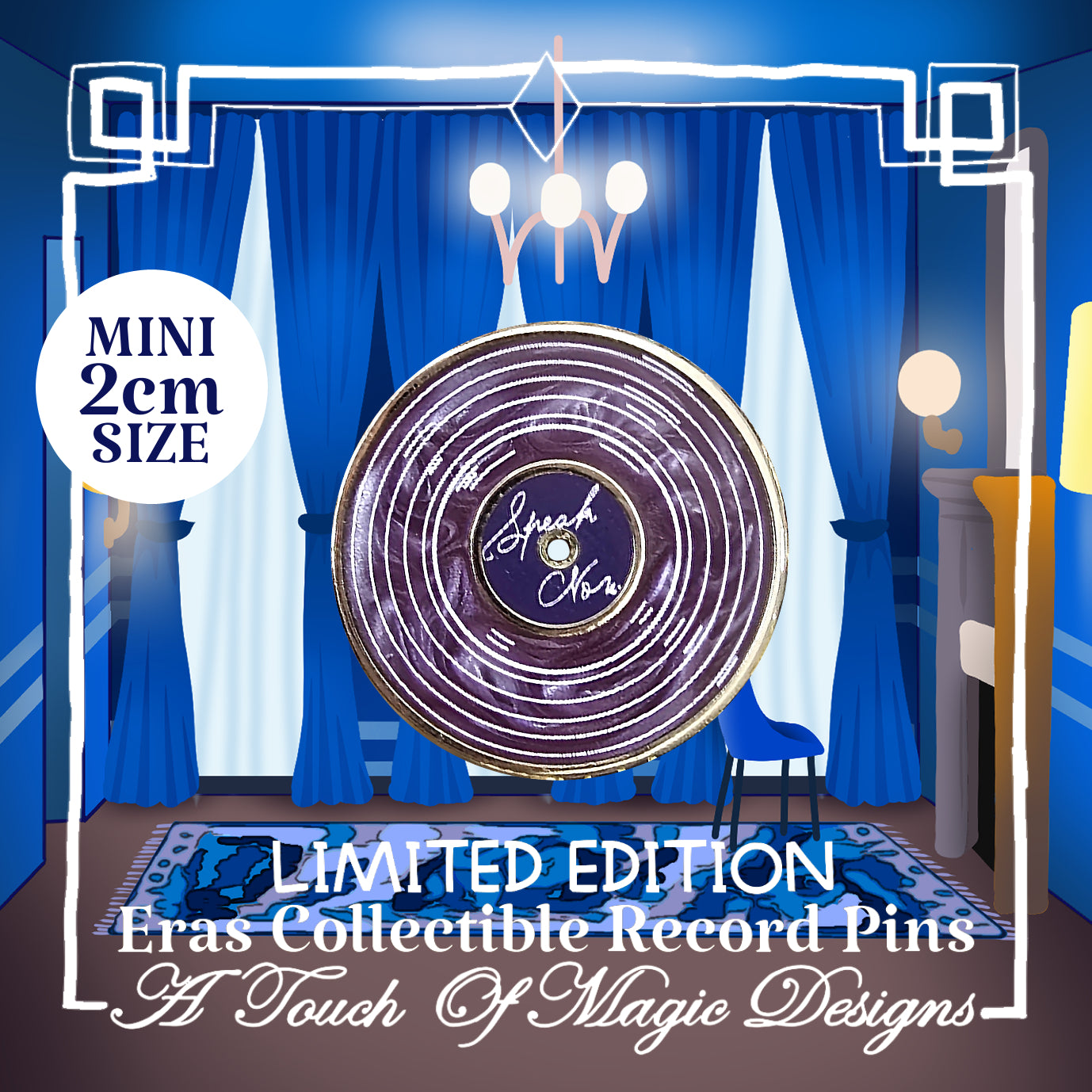 Mini record Pin Collection - Era #3 - Violet