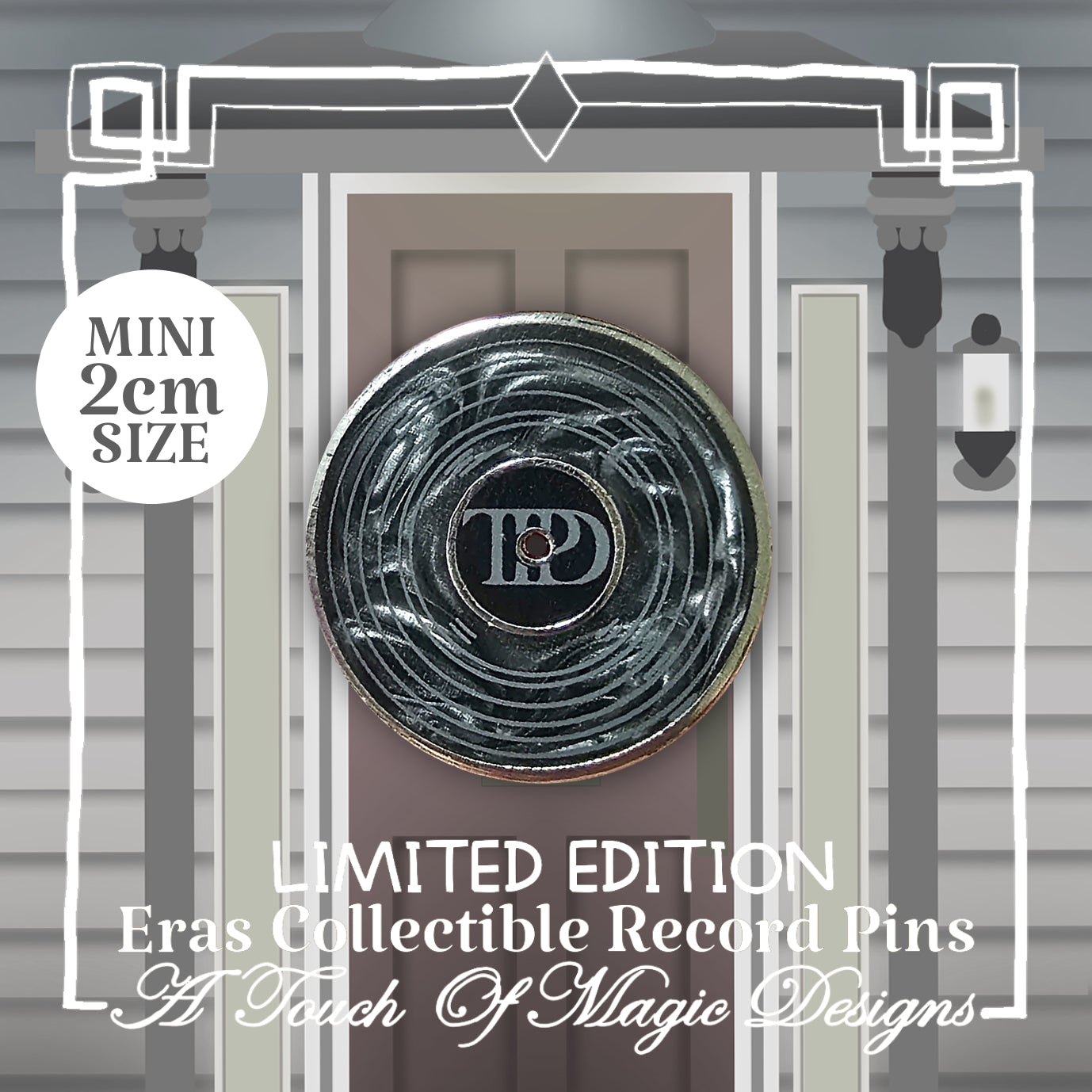 Mini record Pin Collection - Era #4 - Black