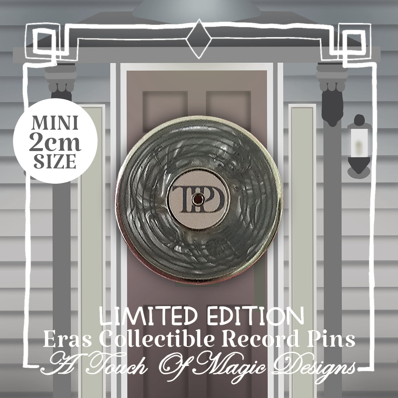 Mini record Pin Collection - Era #4 - Brown