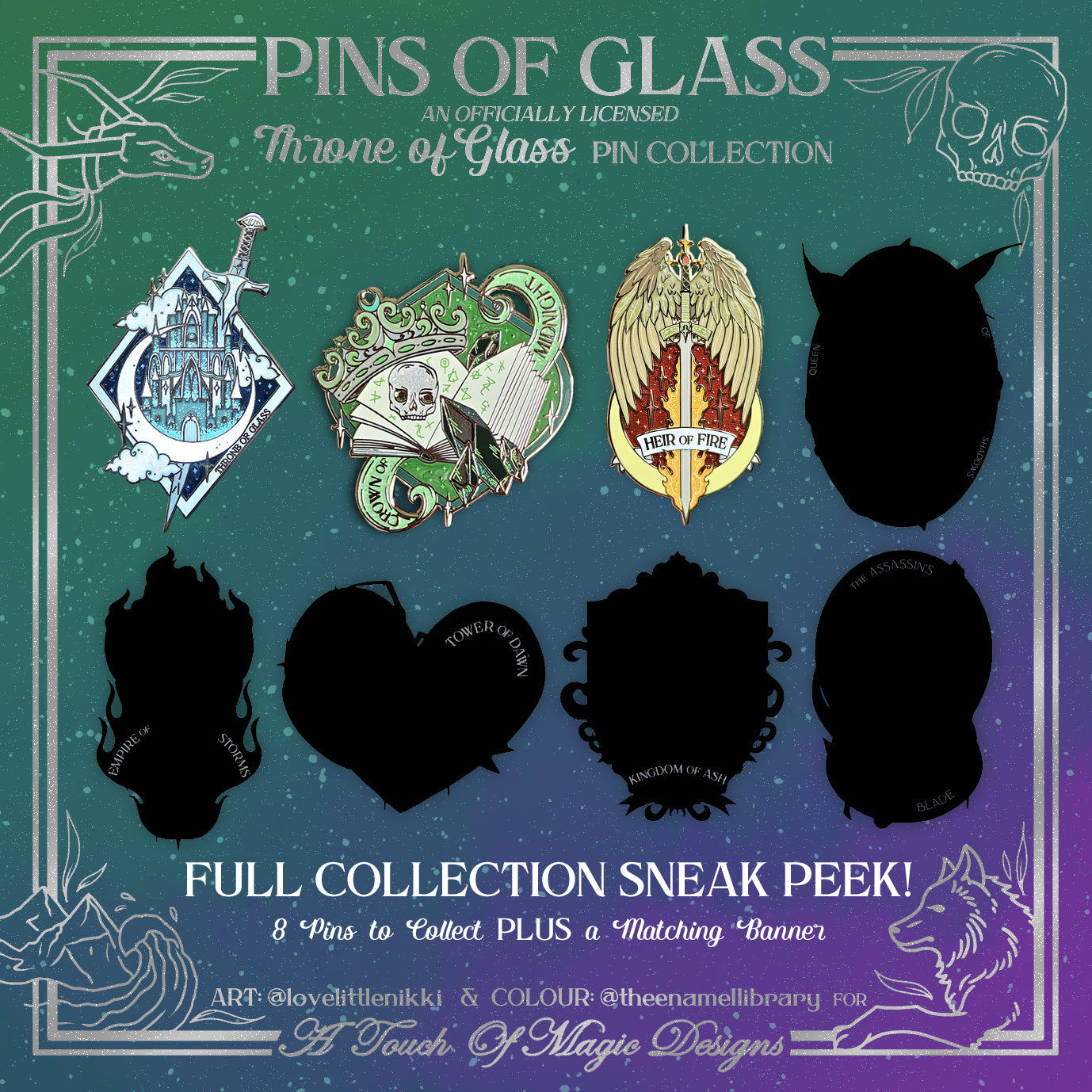 Officially Licensed Pins of Glass Collection - Heir of Fire