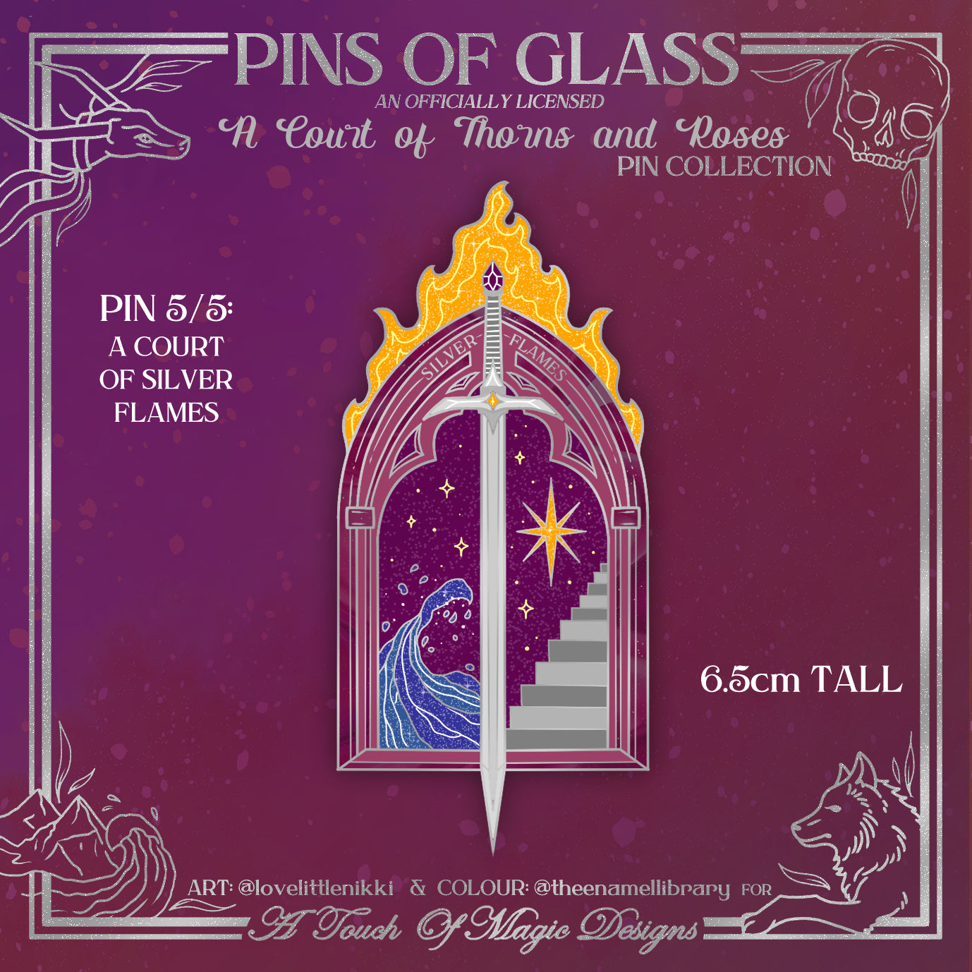 Officially Licensed - Pins of Glass Collection - ACOSF - PIN #5 - LIMITED