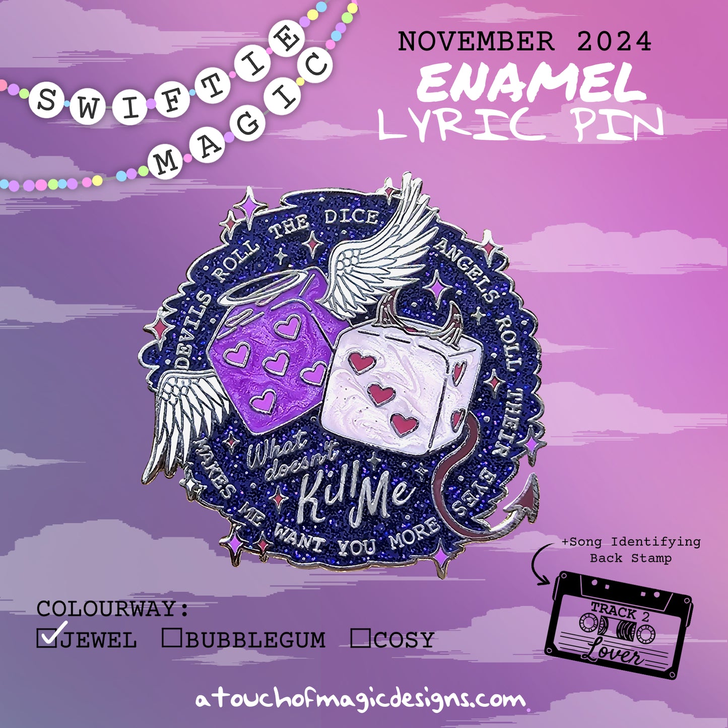 Devils roll the dice - #3 - Jewel edition - A touch of lyrical magic - Pin Collection