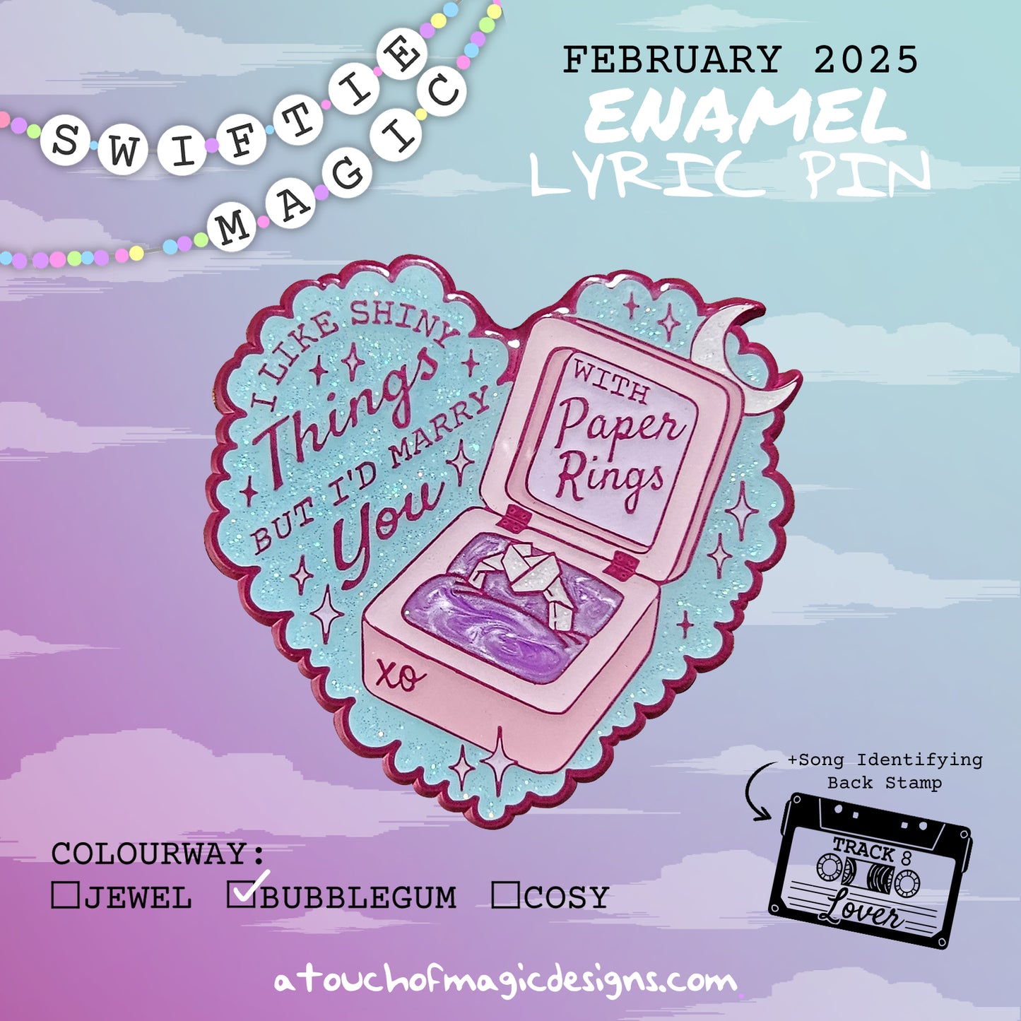 Paper rings - #6 - Pastel edition - A touch of lyrical magic - Pin Collection