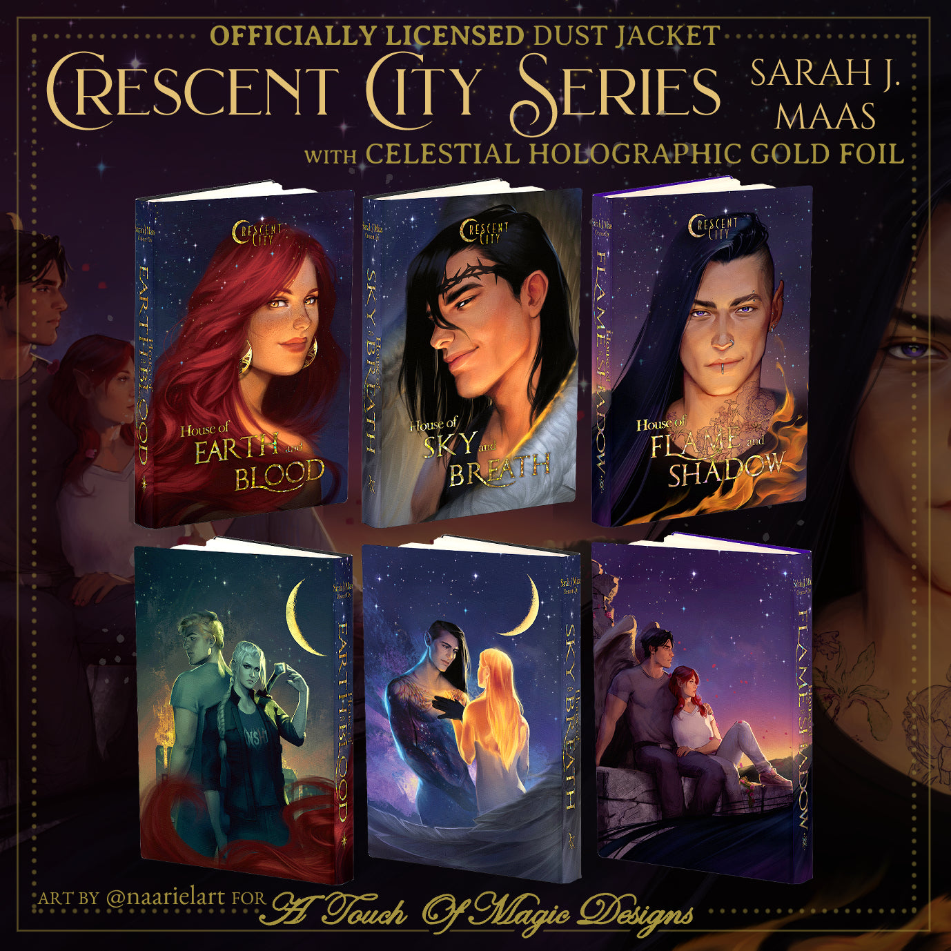 Starlight editon - alternative art dust jacket set - SJM Oficially Licensed