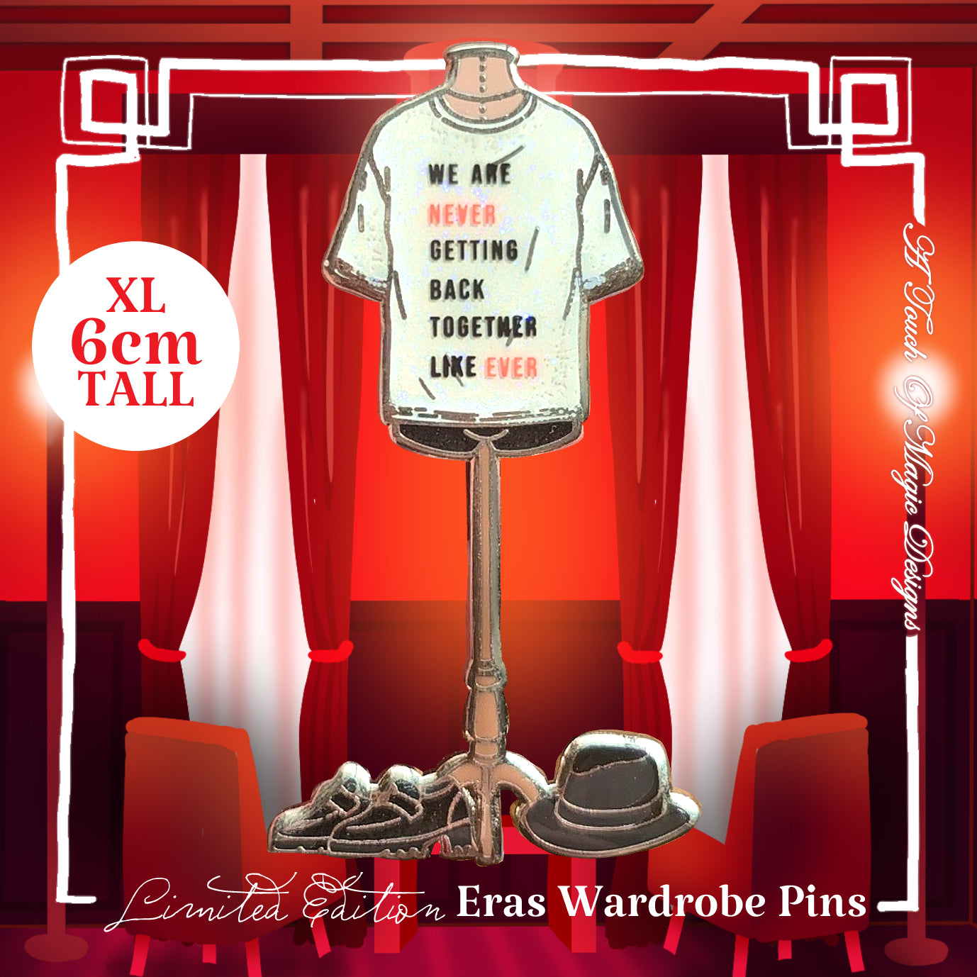 The Wardrobe Pin Collection - Never getting back together tee - Era #4