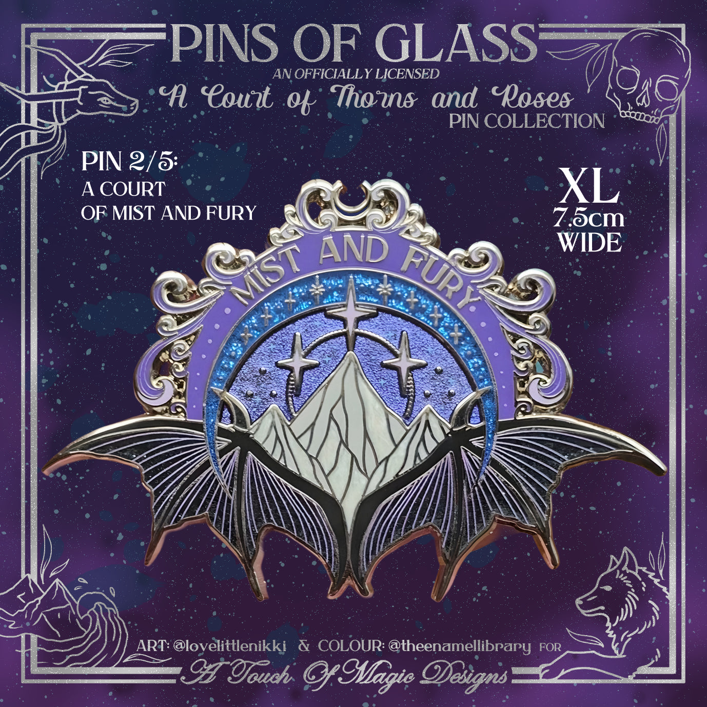 Officially Licensed - Pins of Glass Collection - ACOMAF - PIN #2 - PRE-ORDER