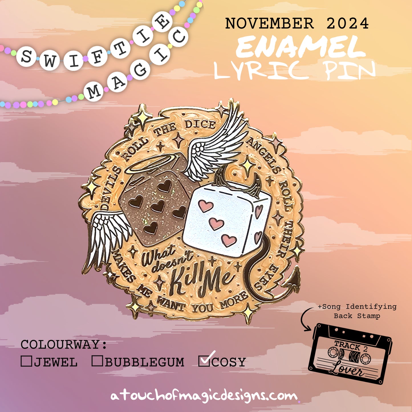 Devils roll the dice - #3 - Cosy edition - A touch of lyrical magic - Pin Collection