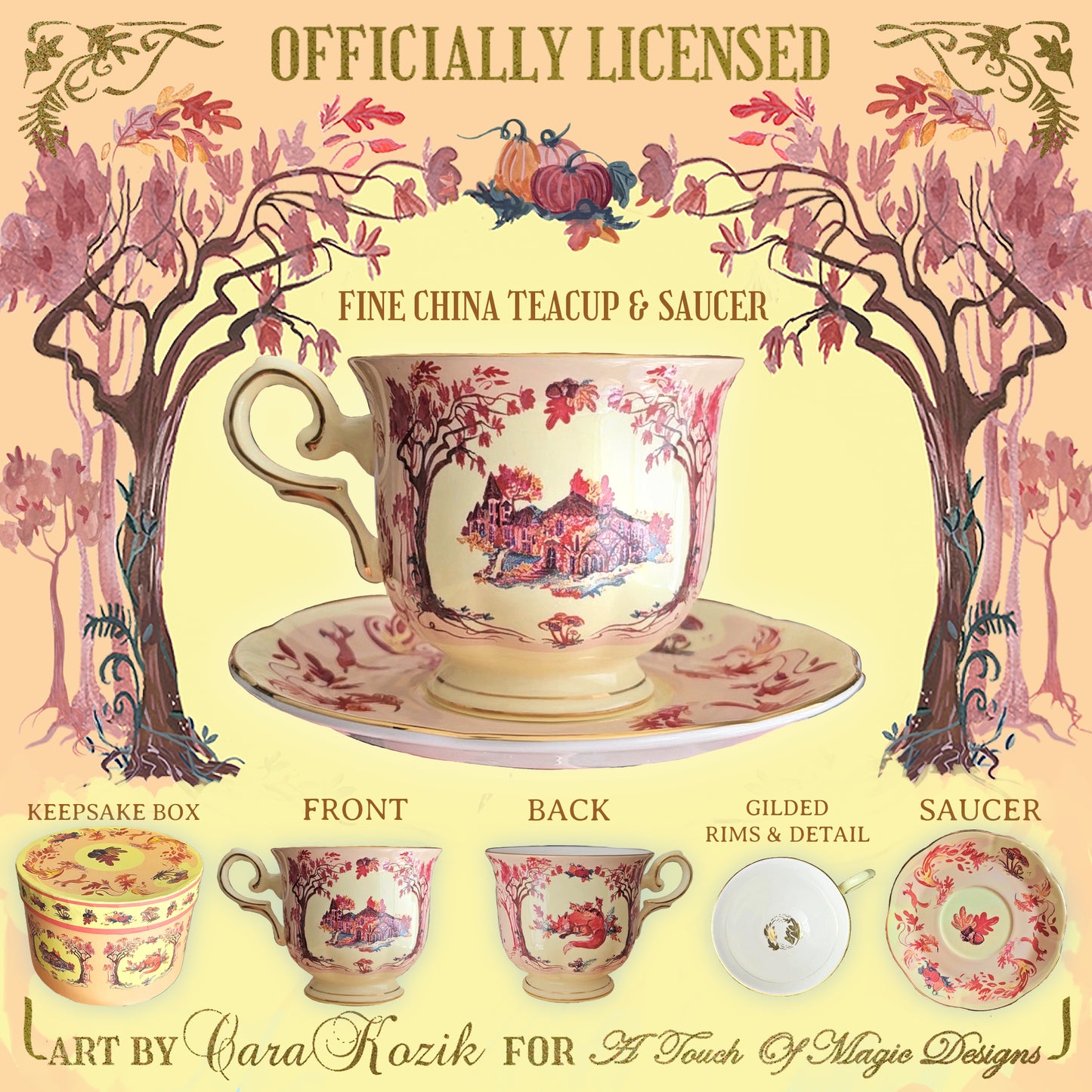 Autumn Court - Teacup only set - officially licensed - Pre-order ships March 2024