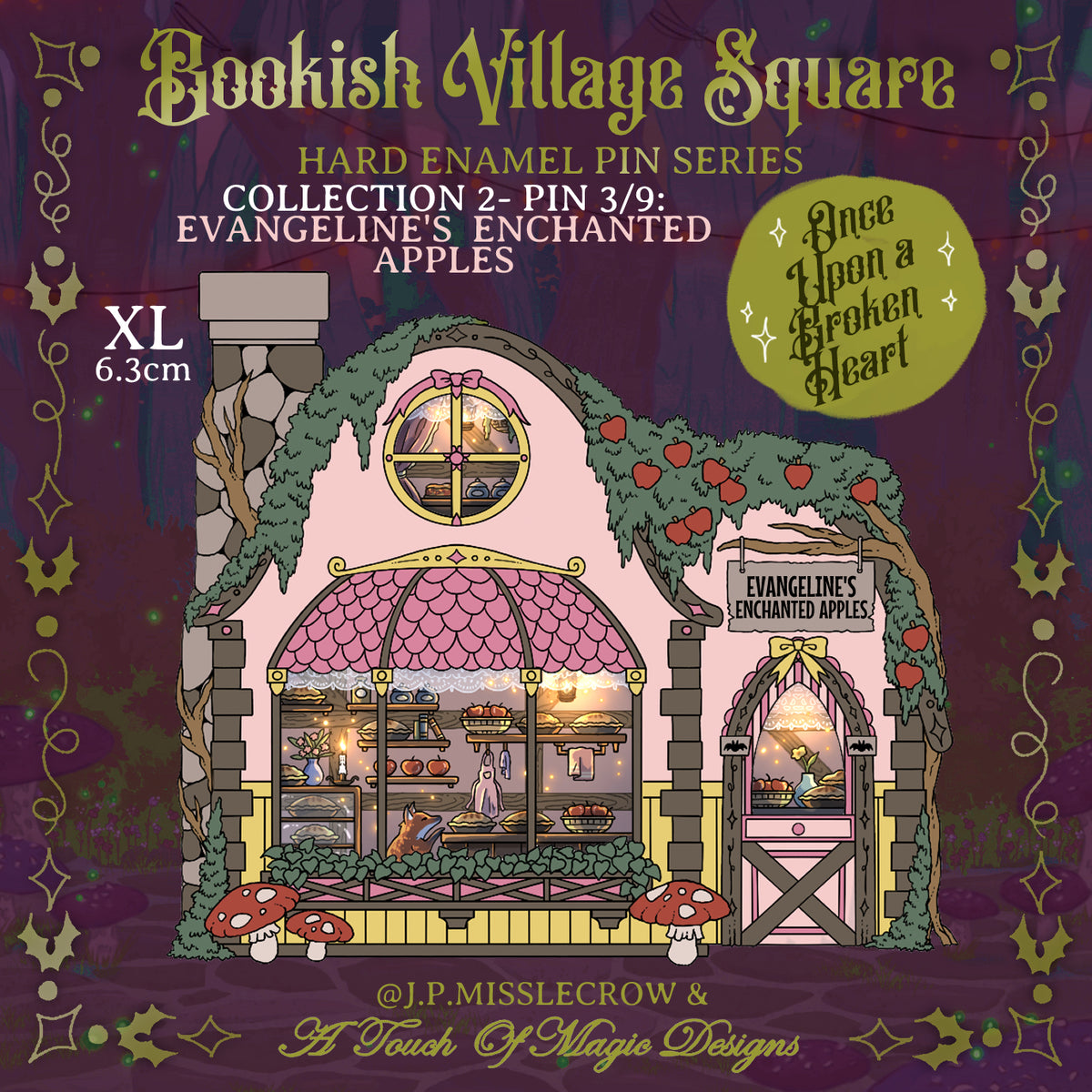 Bookish Village Square - Eva's Enchanted Apples - PIN #12 - PRE-ORDER