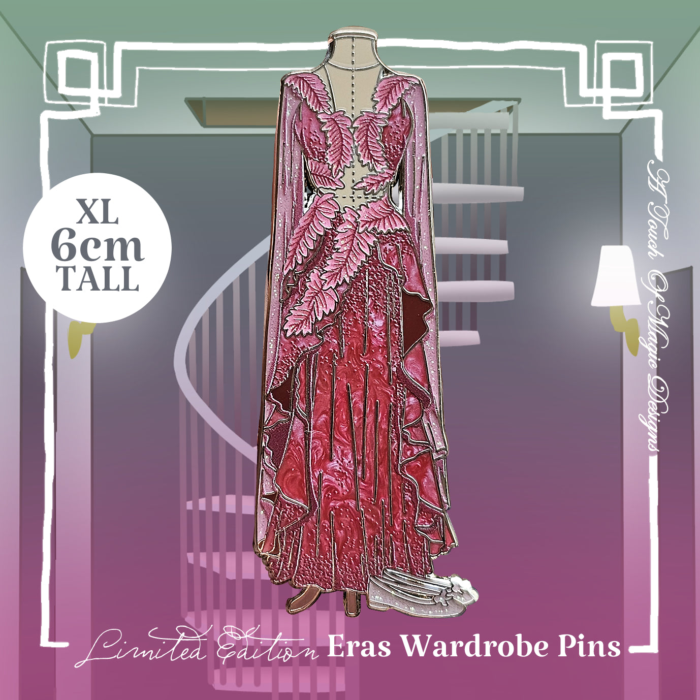 The Wardrobe Pin Collection - Era #8 - Berry pink