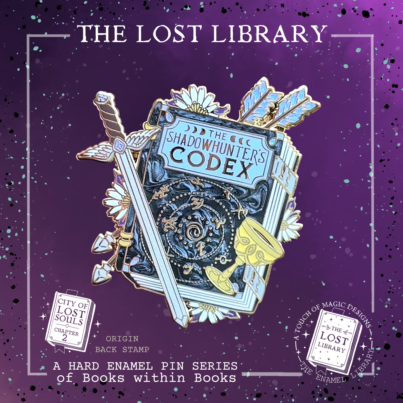 Lost library Pin collection - Shadowhunters codex