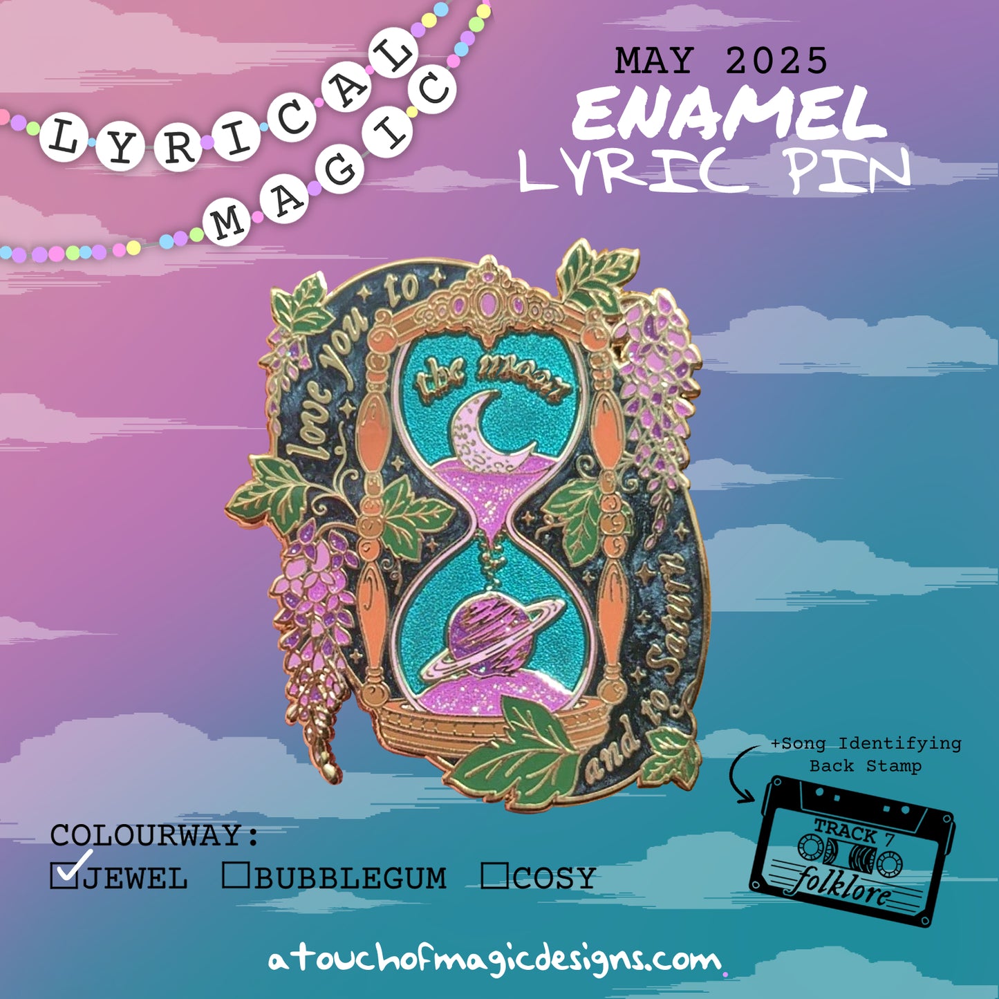 Love you to the moon - #8 - Jewel edition - A touch of lyrical magic - Pin Collection