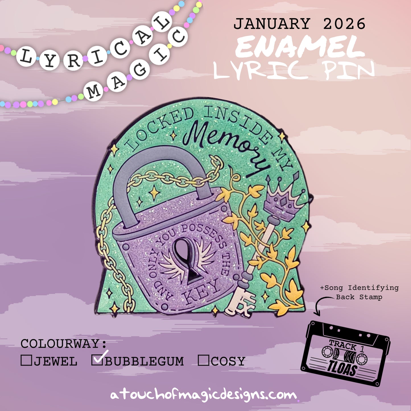 Locked memory - #16 - Bubblegum edition - A touch of lyrical magic - Pin Collection