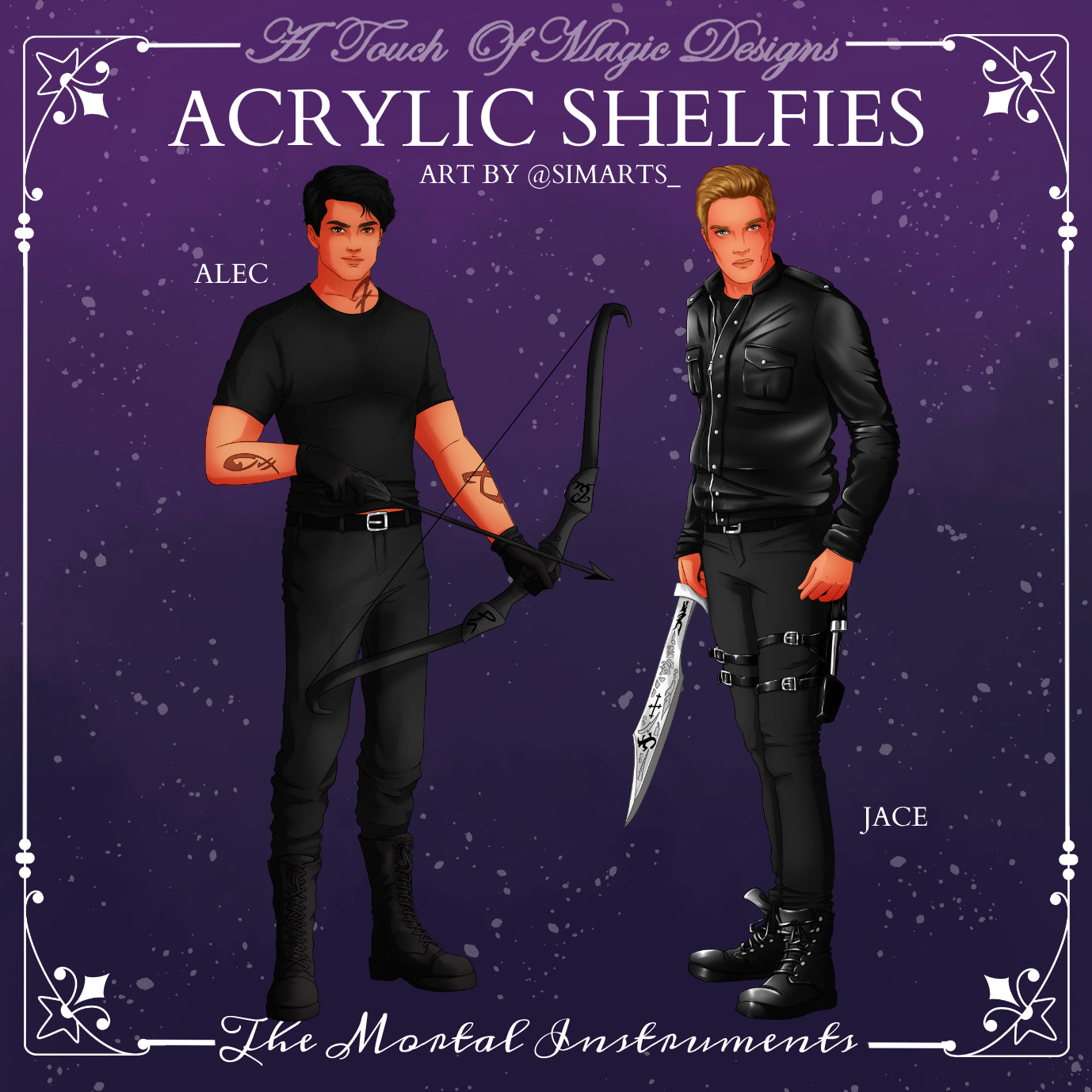 Shelfie set - Shadowhunters - Alec and Jace