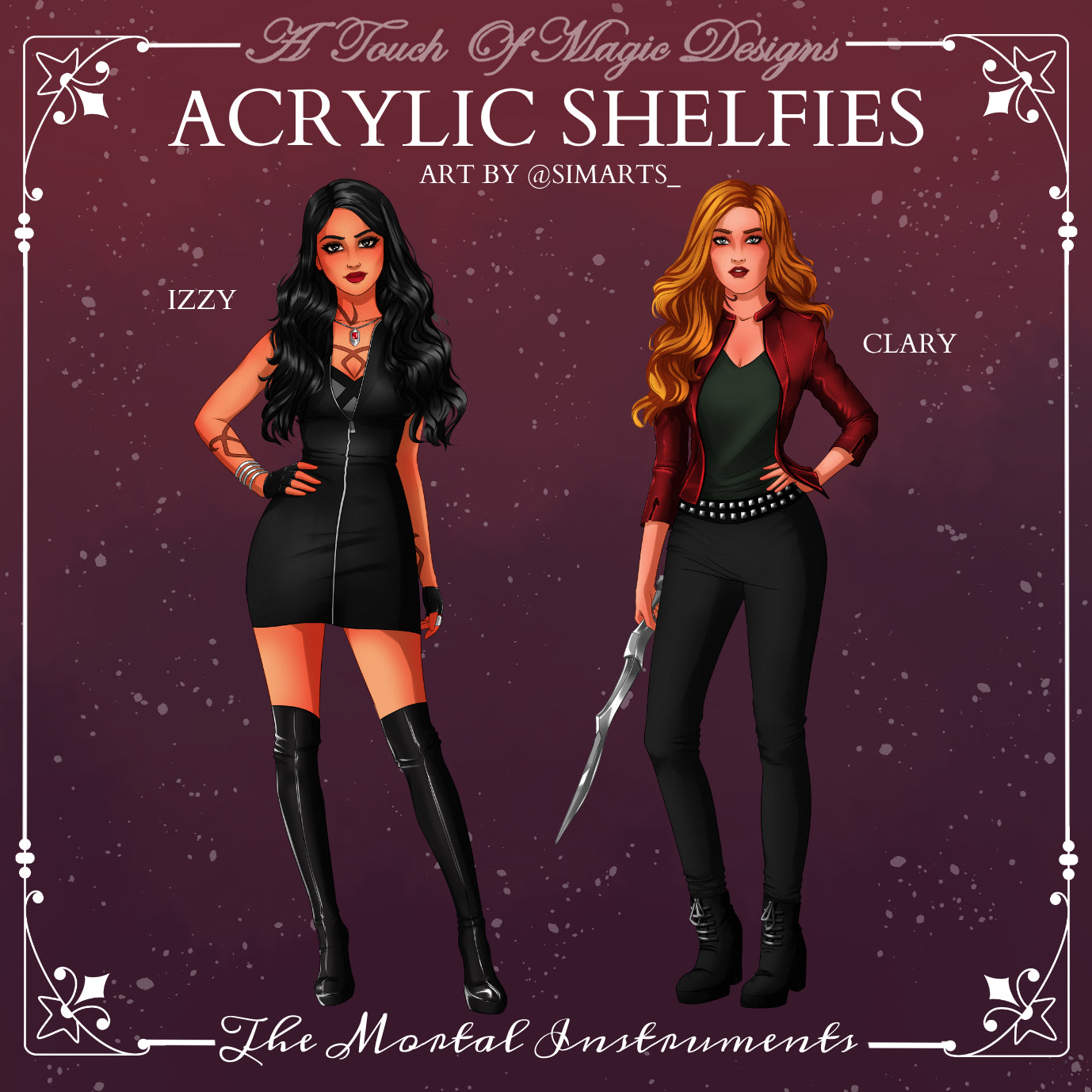 Shelfie set - Shadowhunters - Clary and Izzy