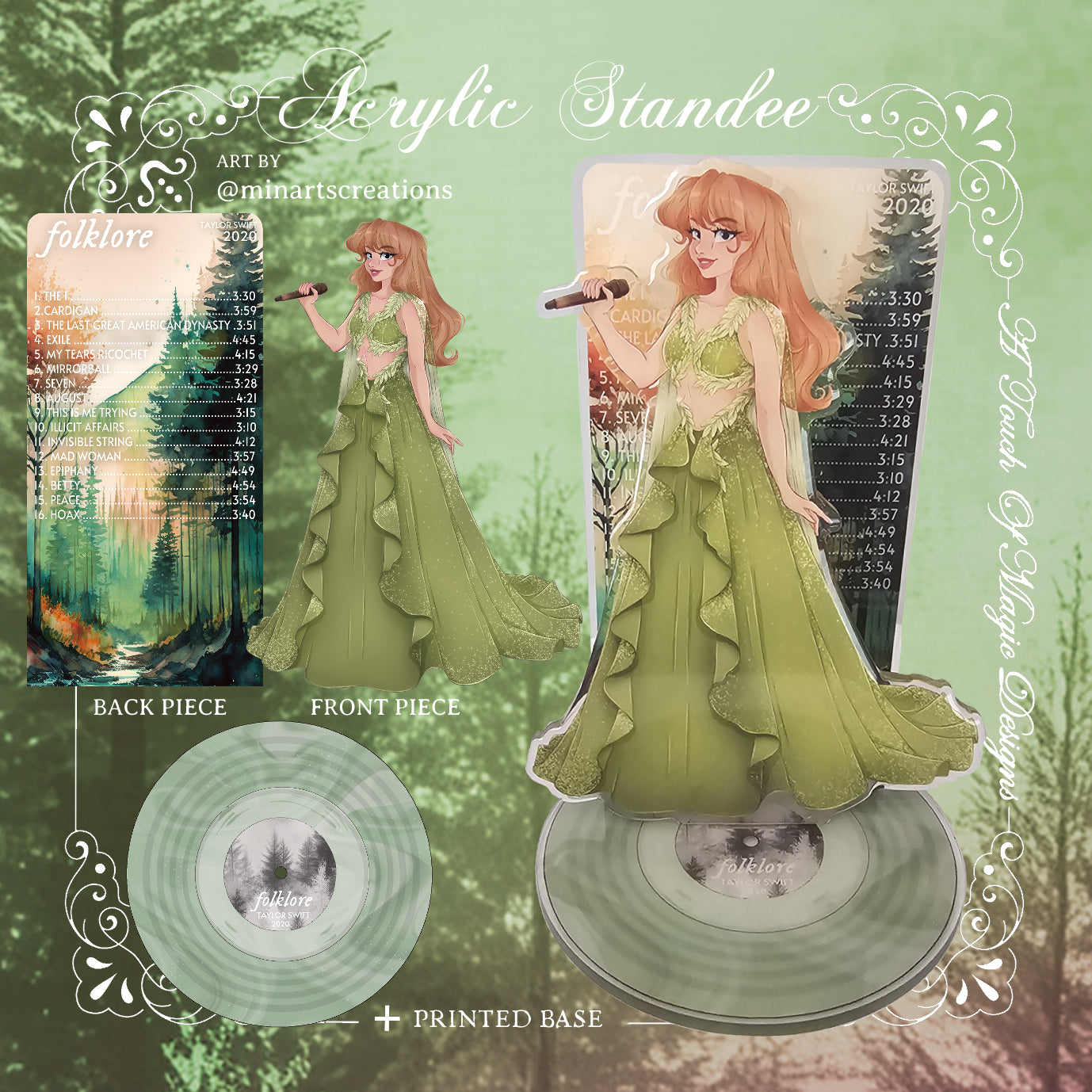Era #7 - forest green set - Deluxe shelfie