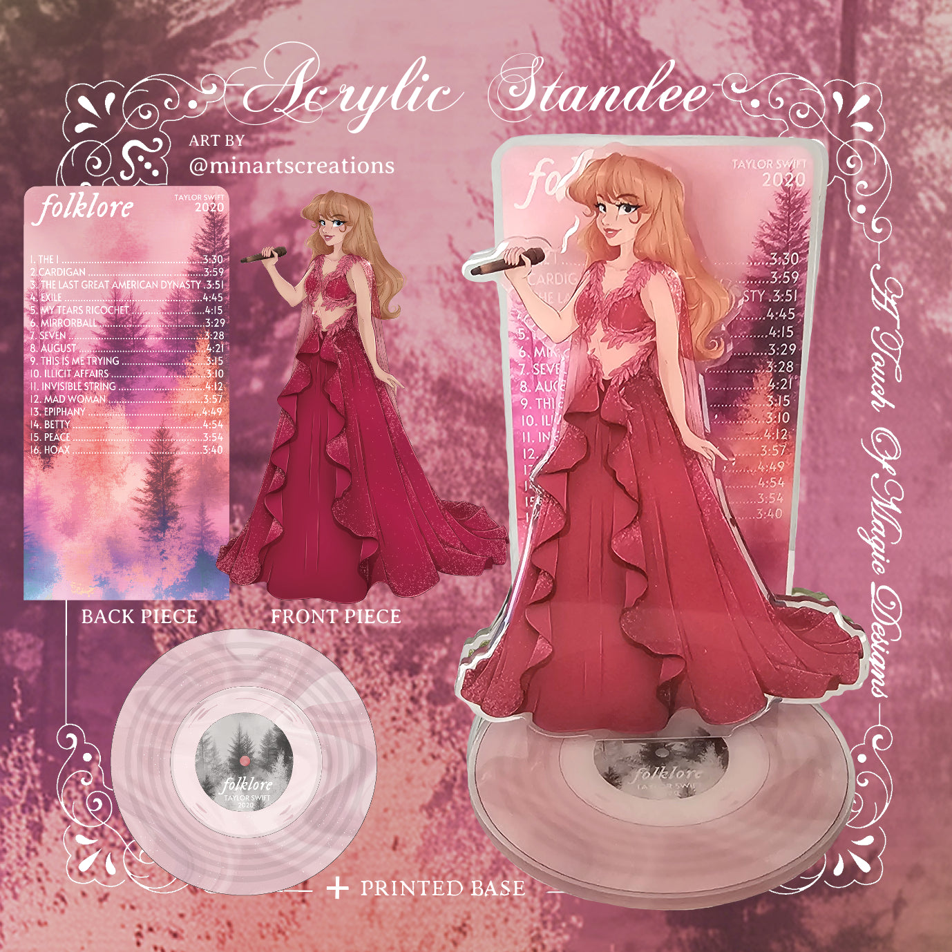 Era #7 - forest pink set - Deluxe shelfie