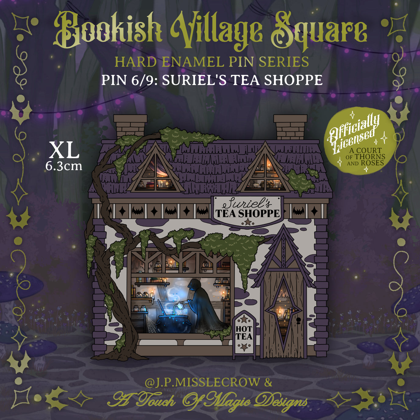 Officially Licensed - Bookish Village Square Collection - Suriels tea shoppe - PIN #6 - PRE-ORDER