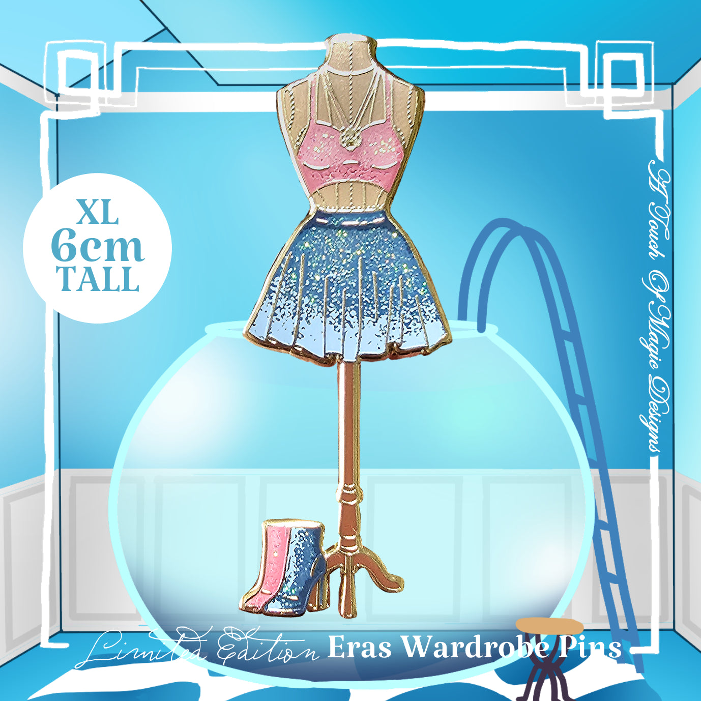The Wardrobe Pin Collection - Era #5 - Pink & Blue set