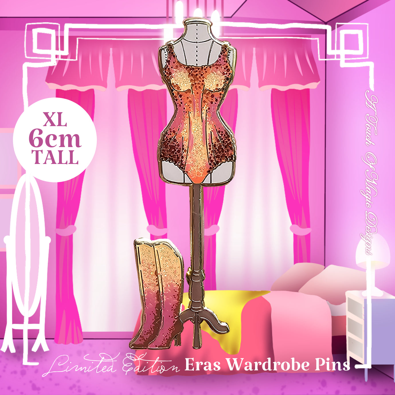 The Wardrobe Pin Collection - Tangerine #6