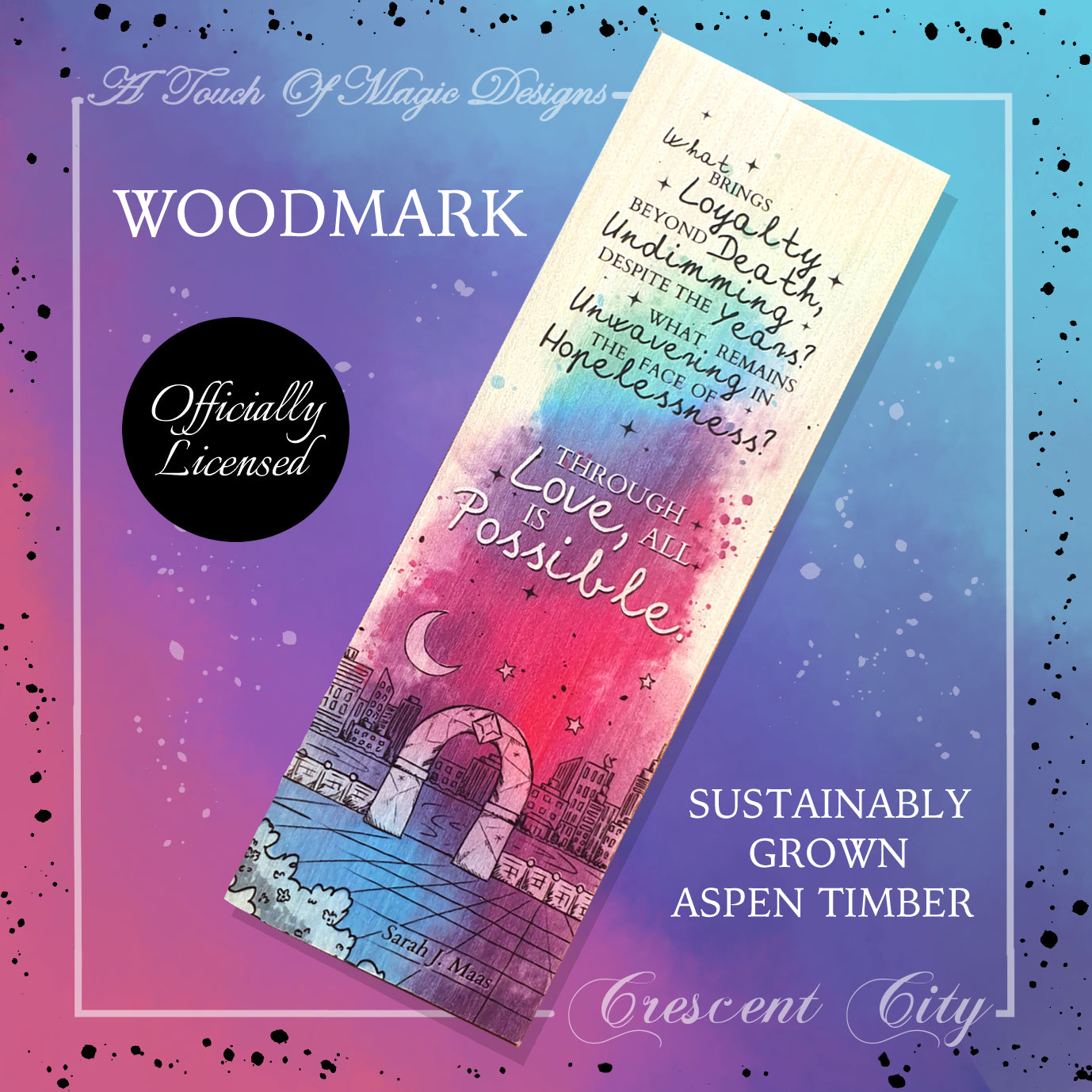 USA & Canada listing - through love all is possible - woodmark - OFFICIALLY LICENSED