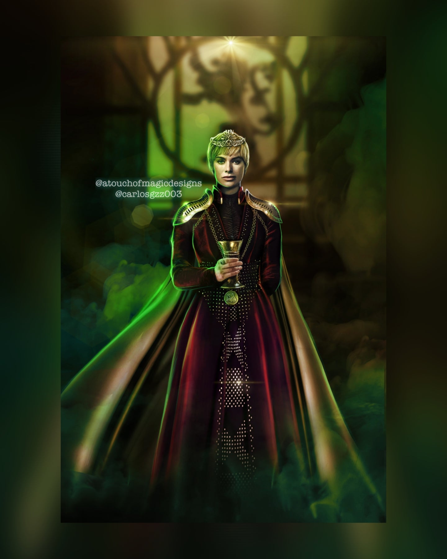 Queen lioness - premium print