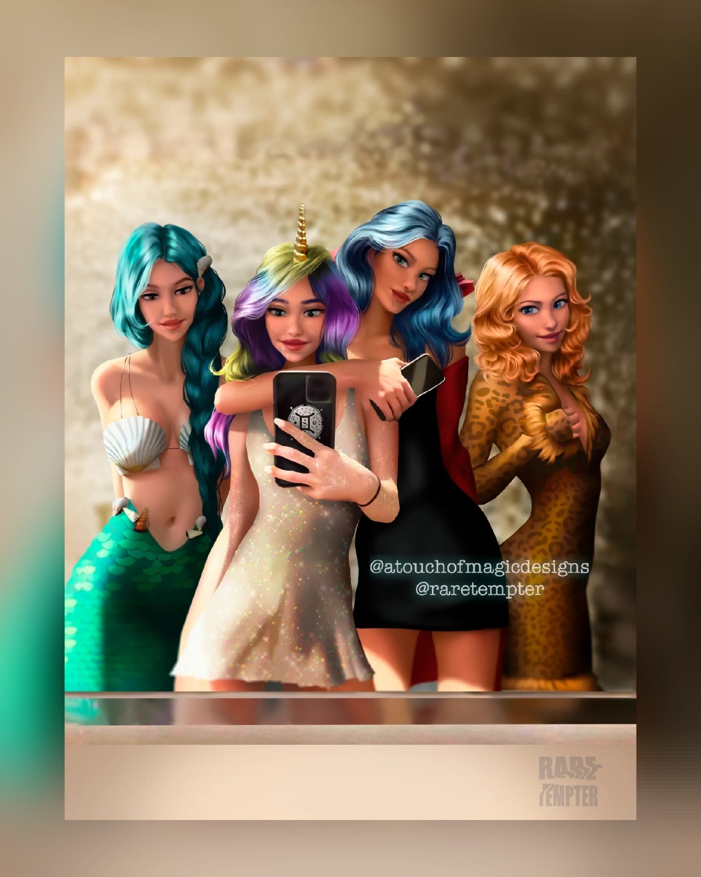 Scream Queens -TWISTED SISTERS OFFICIALLY LICENSED - premium print