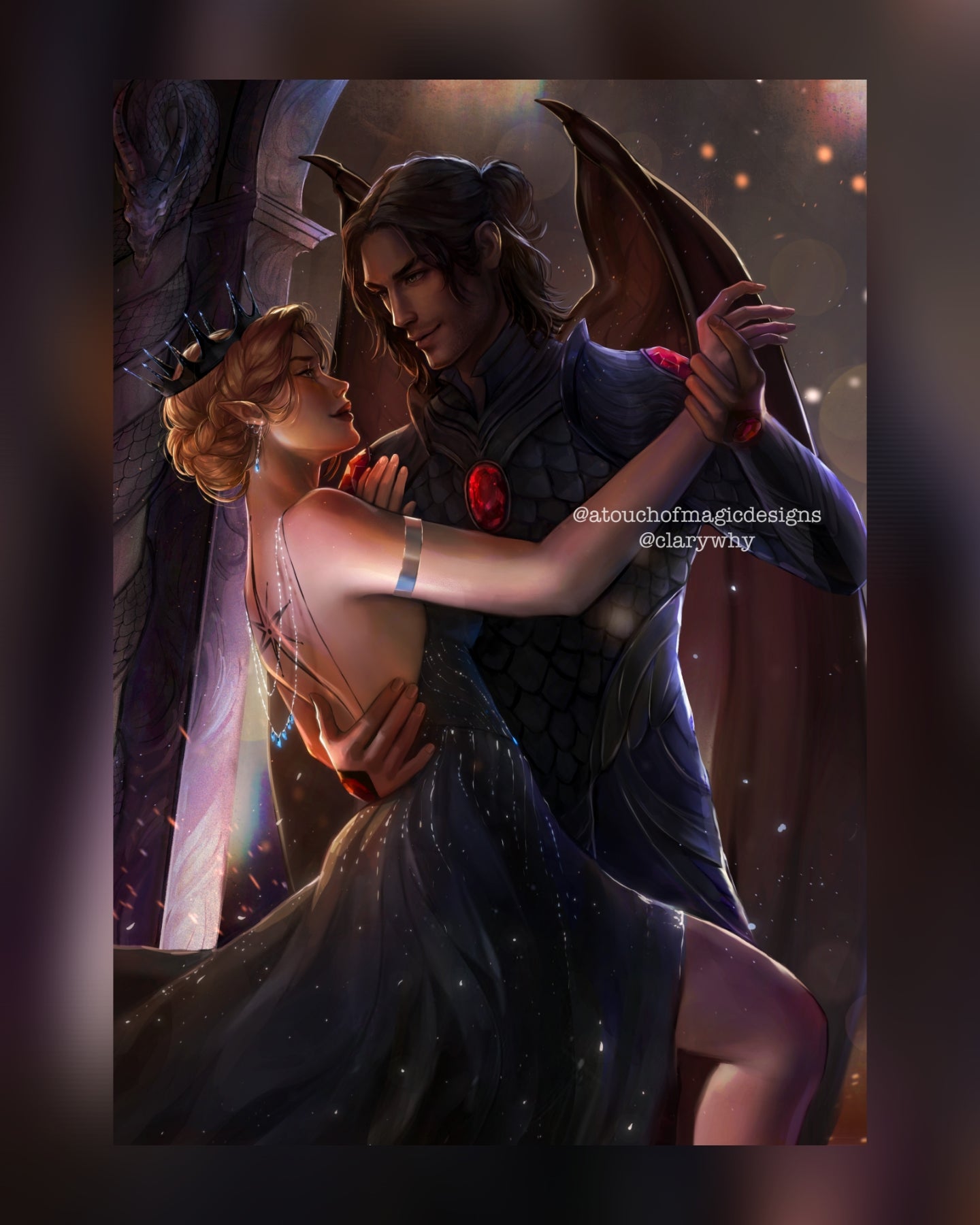 Dancing flames - OFFICIALLY LICENSED - premium print