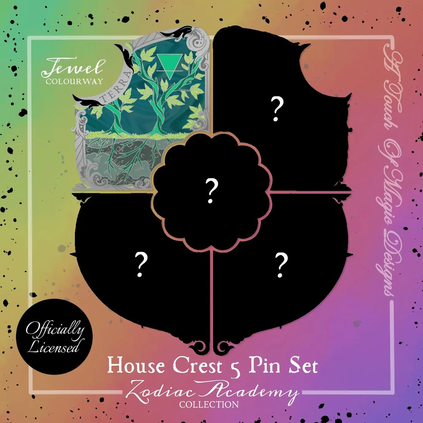 House Terra - JEWEL - Zodiac Crest pin - TWISTED SISTERS OFFICIALLY LICENSED - PRE-ORDER