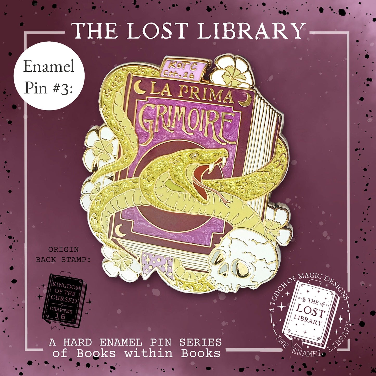 Lost library pin collection - Kingdom of the Wicked