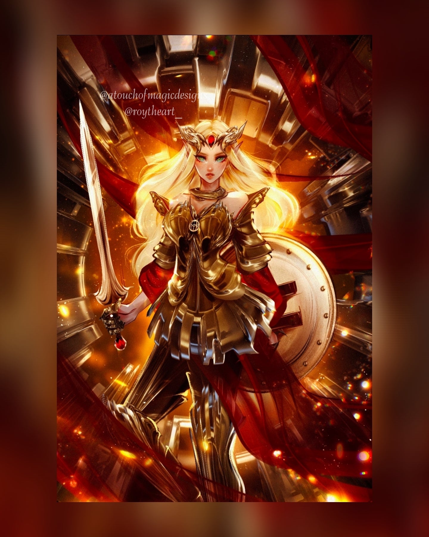 Heir of fire - OFFICIALLY LICENSED - premium print