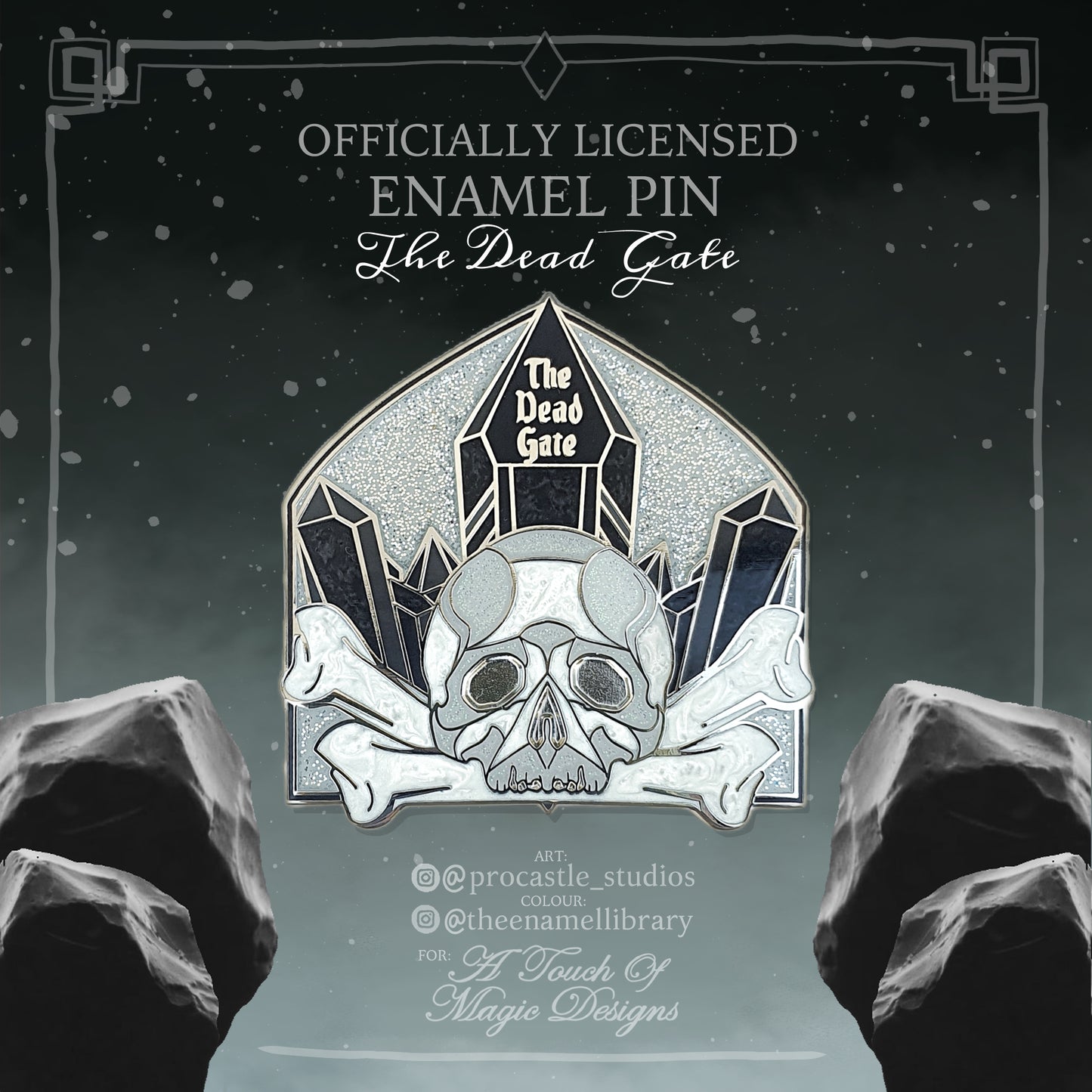 Crescent City gates collection - pin #1 - the dead gate - OFFICIALLY LICENSED