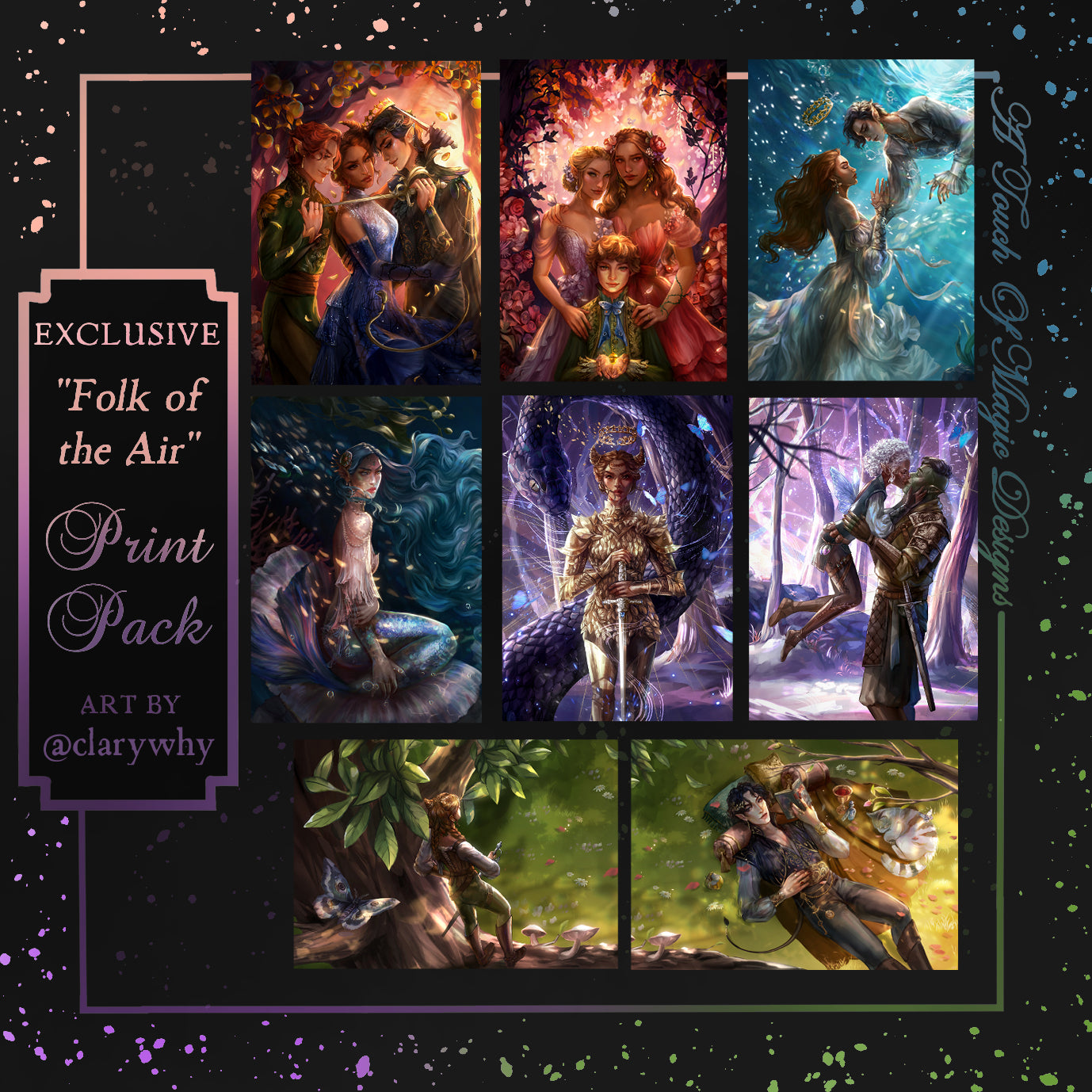 Folk of the Air - print set