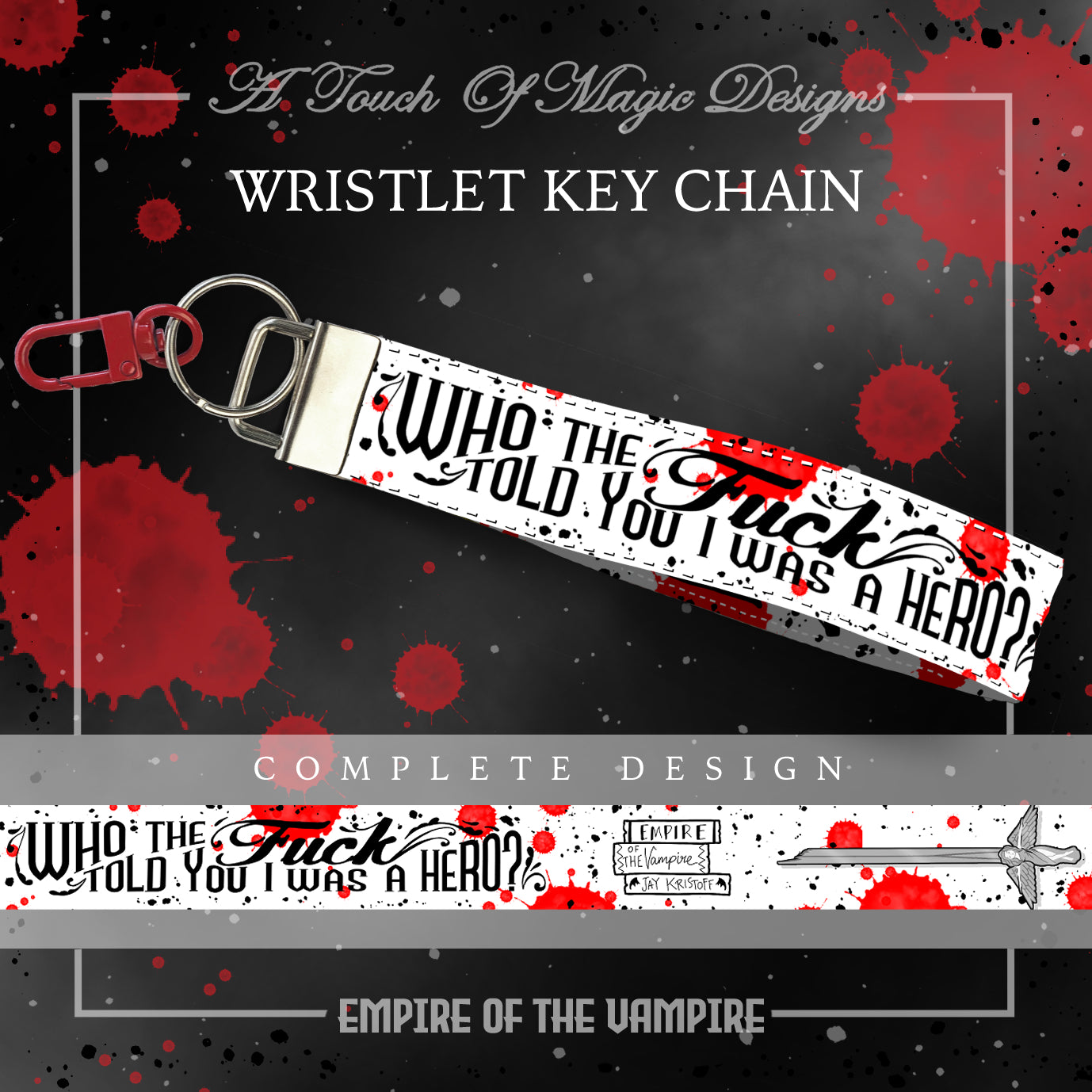 Not a Hero - Leatherette wristlet - limited