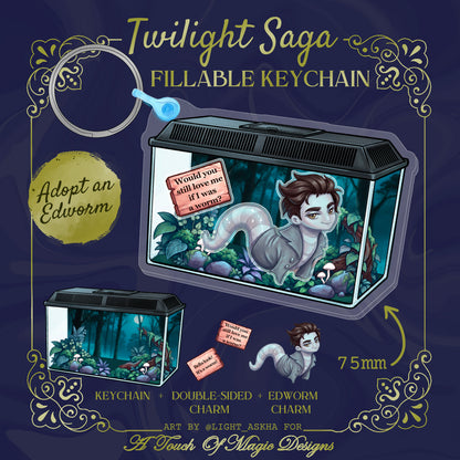 Edworm - Shaker bag Charm - PRE-ORDER