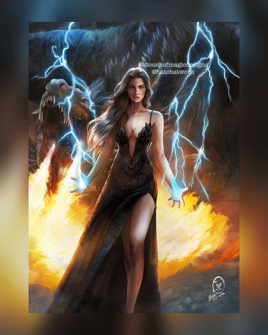 Wild like a storm - FOURTH WING OFFICIALLY LICENSED - premium print