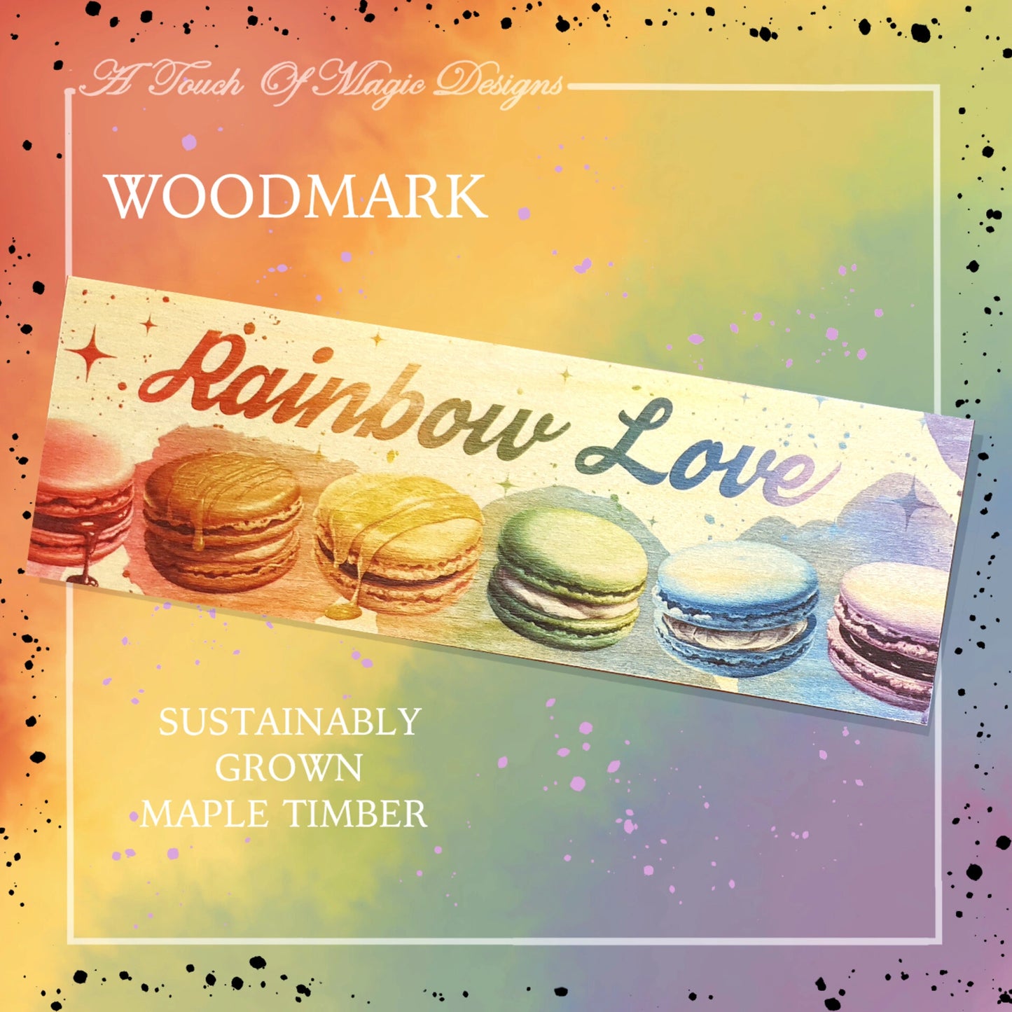 Rainbow love - woodmark