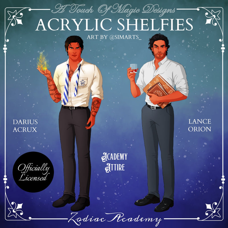 Shelfie set - Darius & Orion - Academy attire - TWISTED SISTERS OFFICIALLY LICENSED